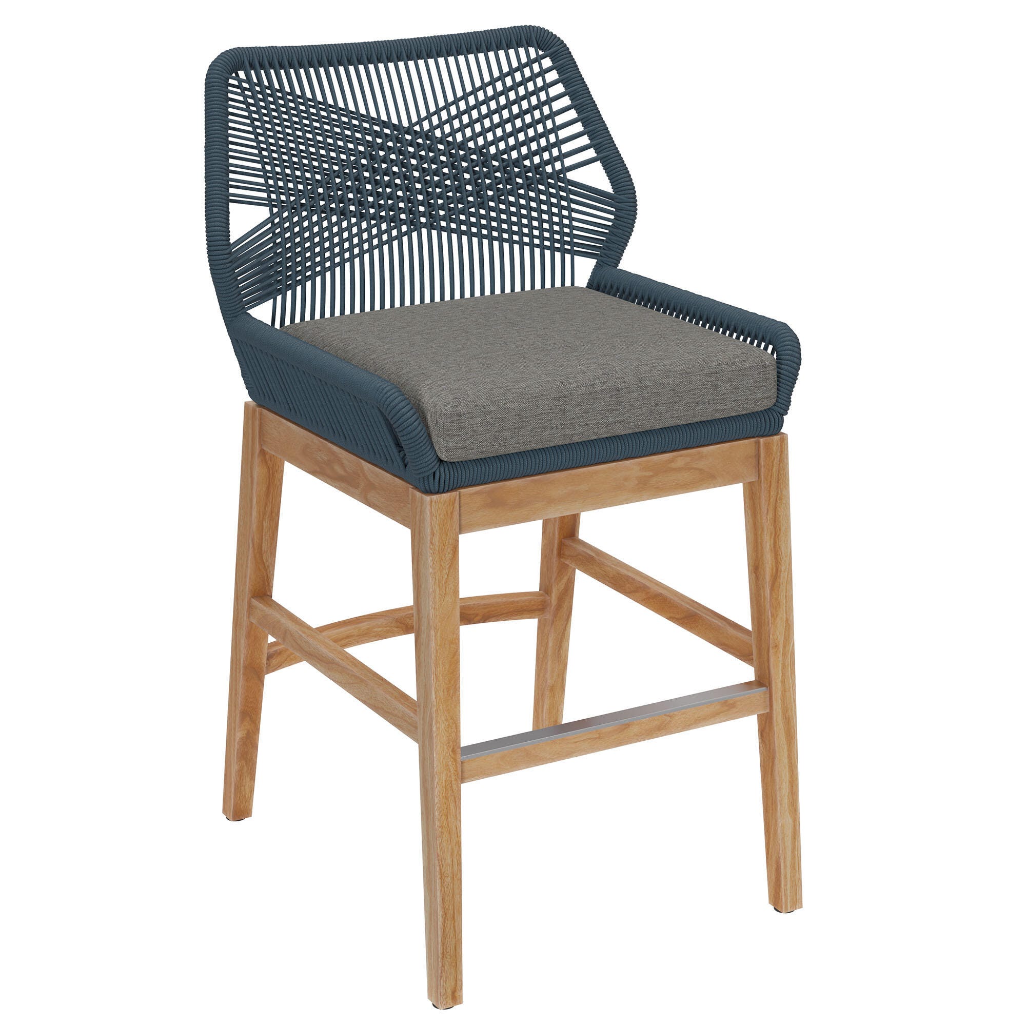 Modway Wellspring Outdoor Counter Stool, Blue, large