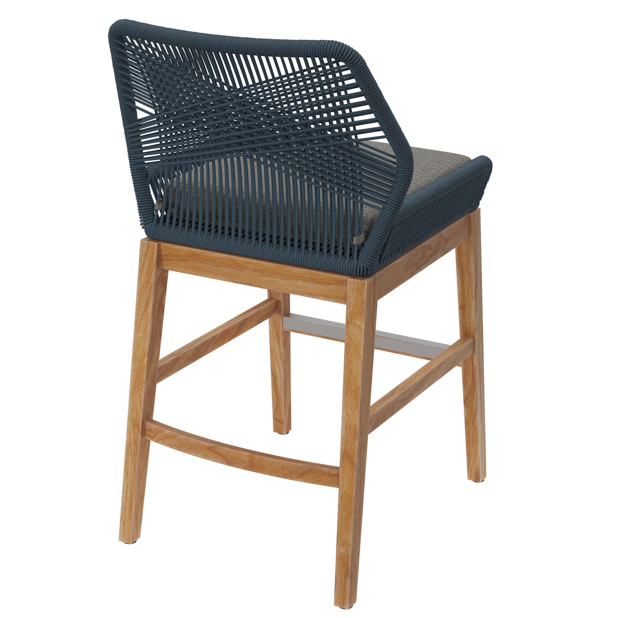 Modway Wellspring Outdoor Counter Stool, Blue, large