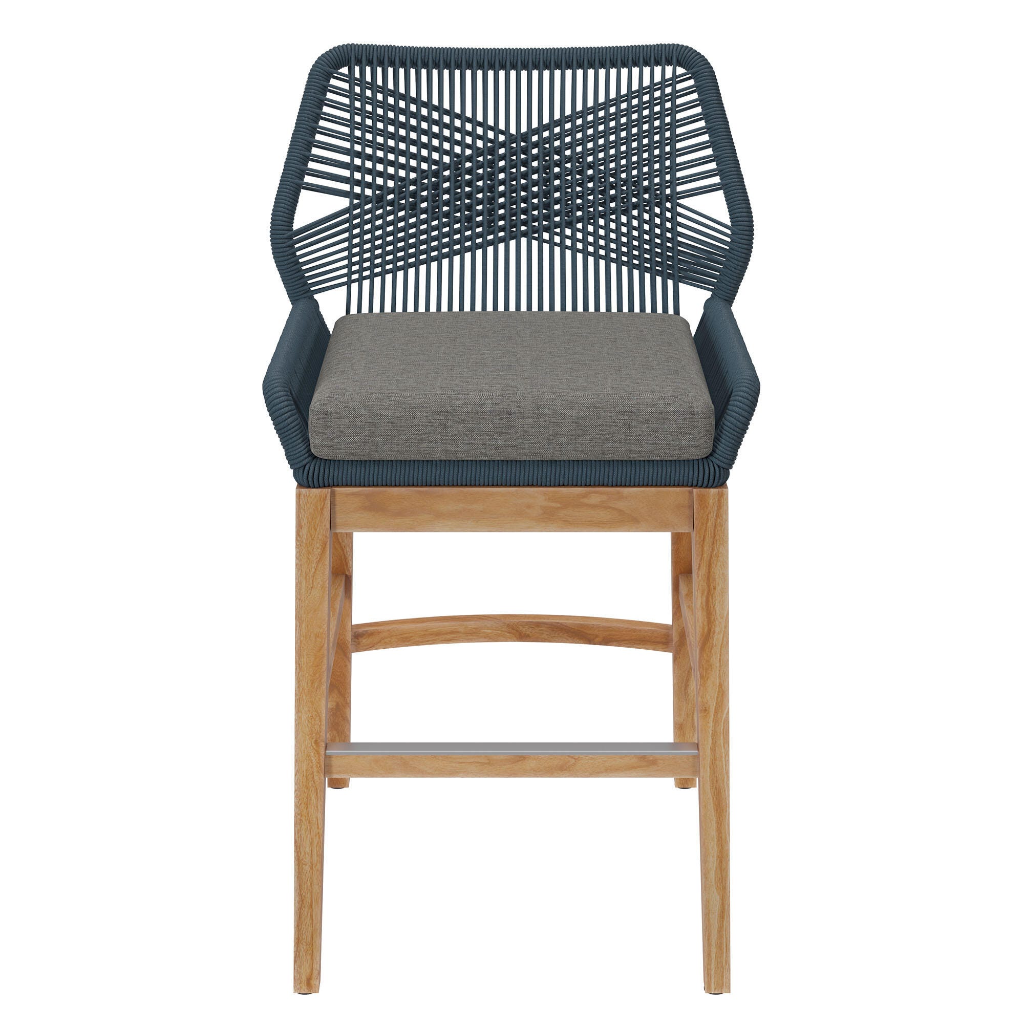 Modway Wellspring Outdoor Counter Stool, Blue, large