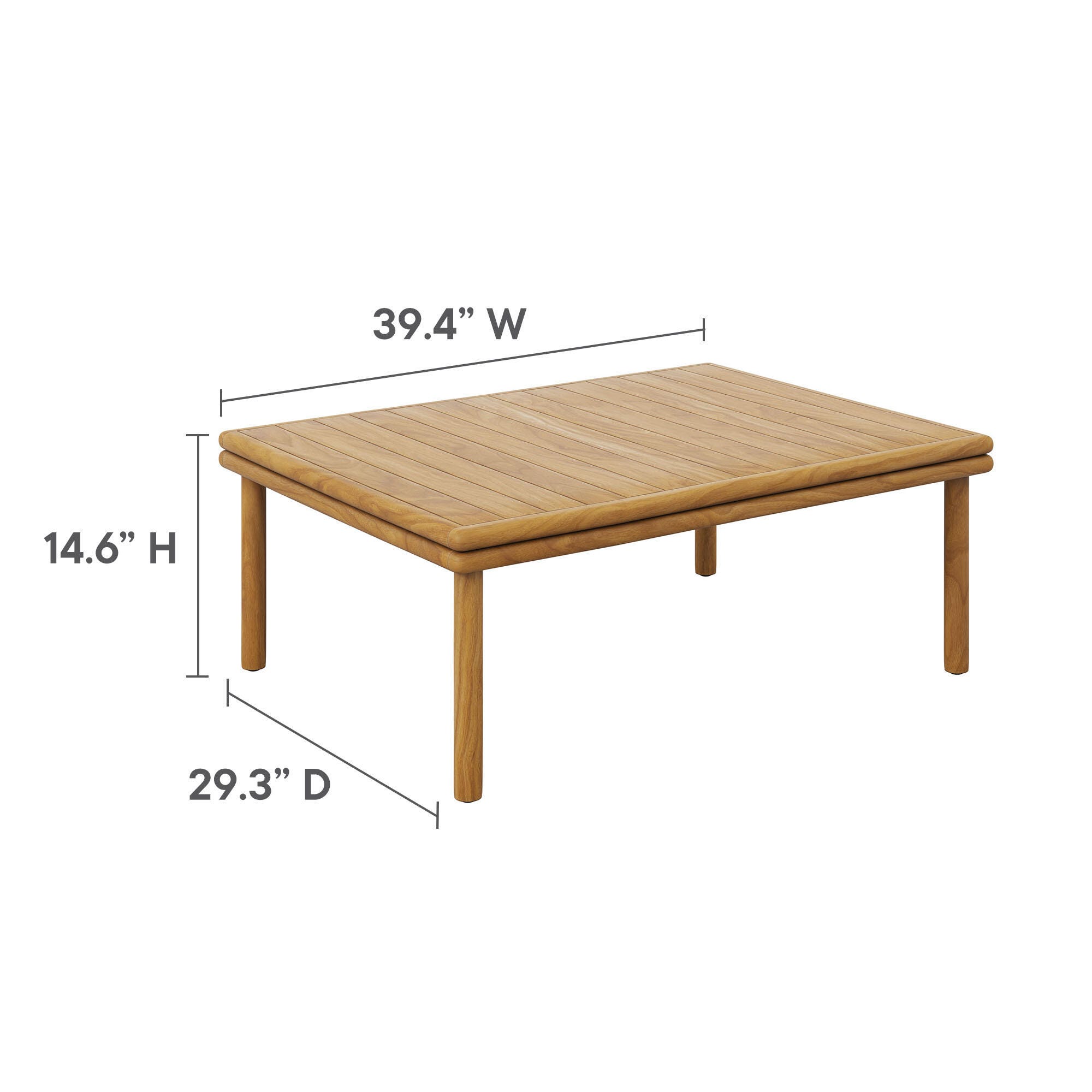 Modway Wren Outdoor Coffee Table, , large