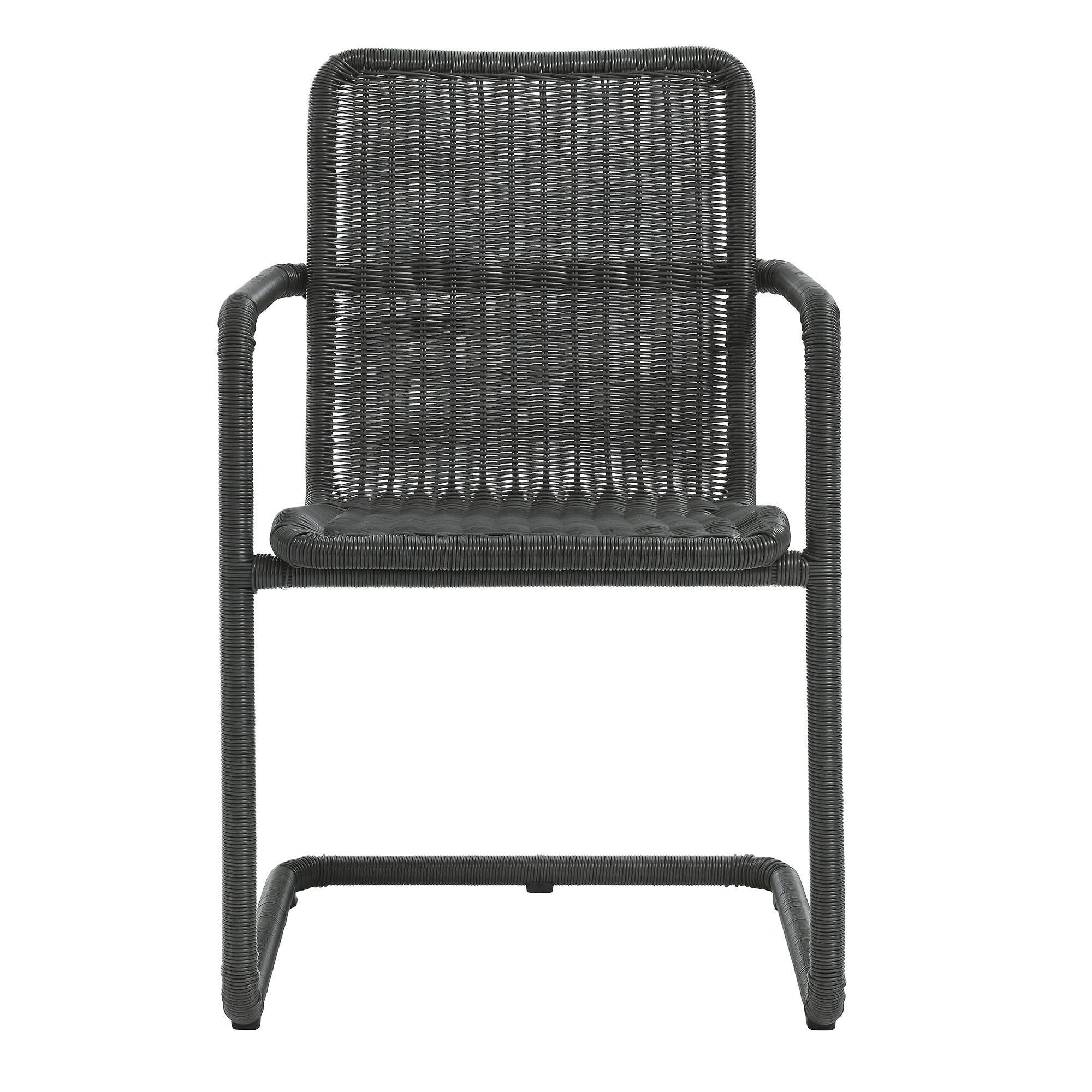 Modway Abacus Outdoor Dining Chair (Set of 2), Slate, large