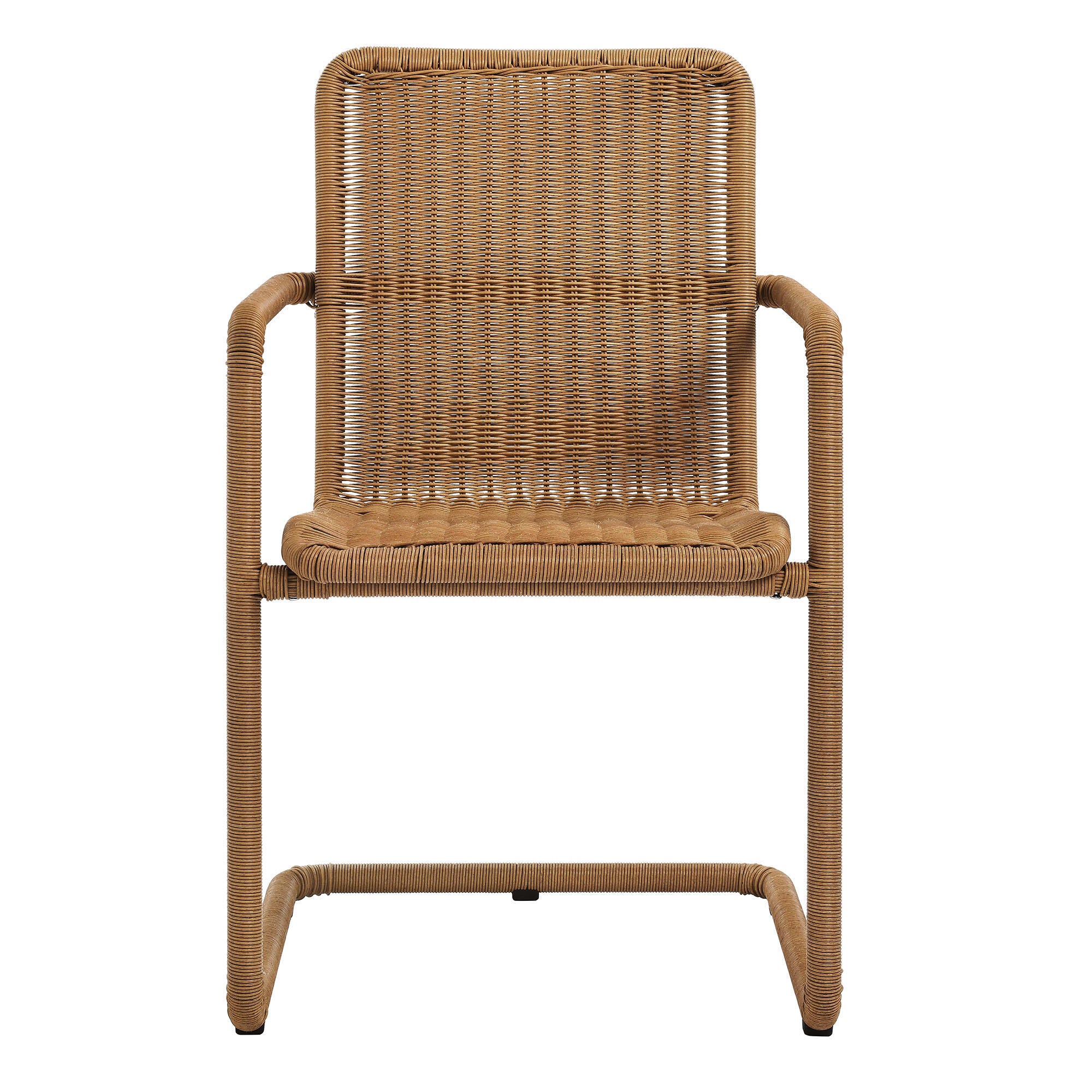 Modway Abacus Outdoor Dining Chair (Set of 2), Natural, large