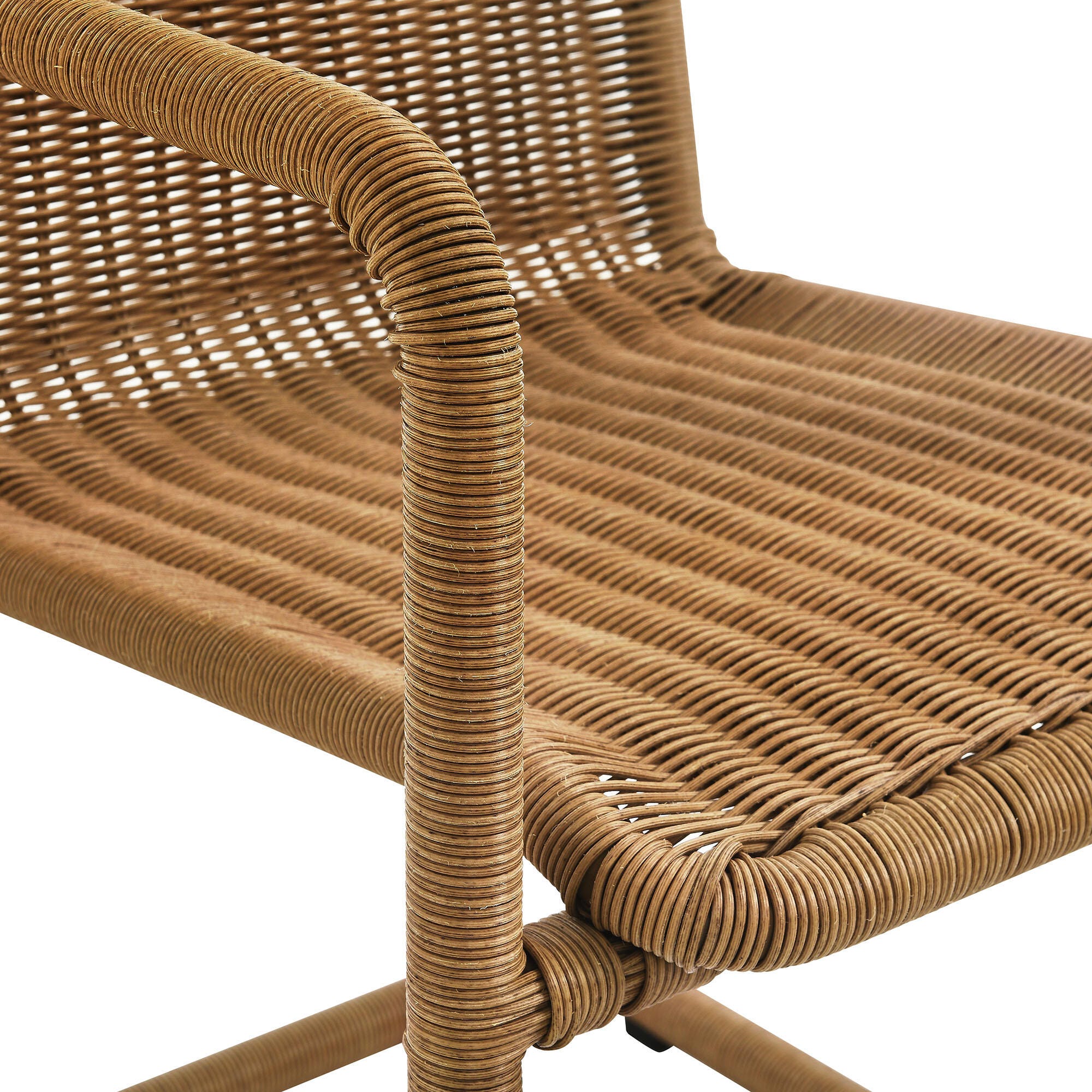 Modway Abacus Outdoor Dining Chair (Set of 2), Natural, large