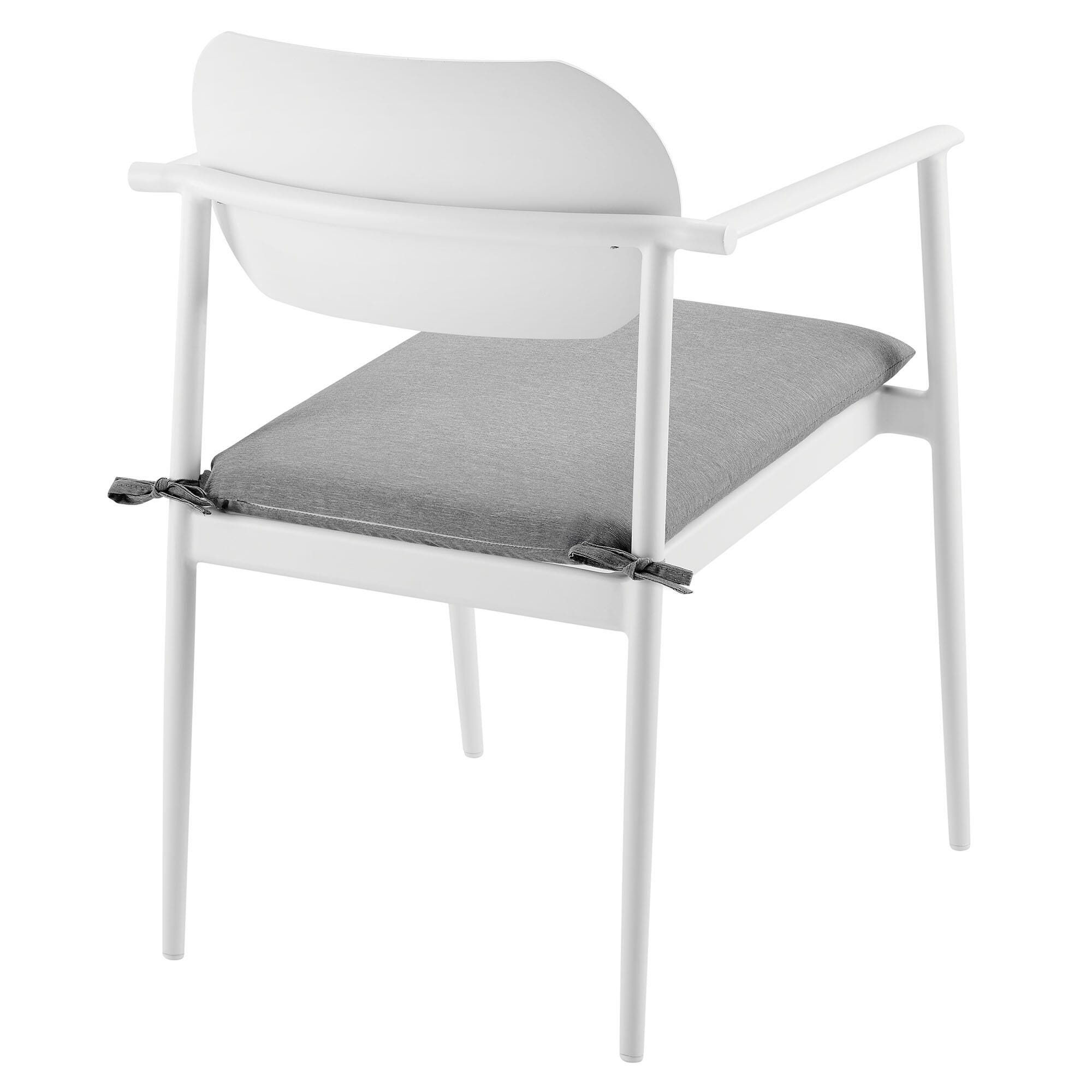 Modway Aeris Outdoor Dining Chair (Set of 2), White, large
