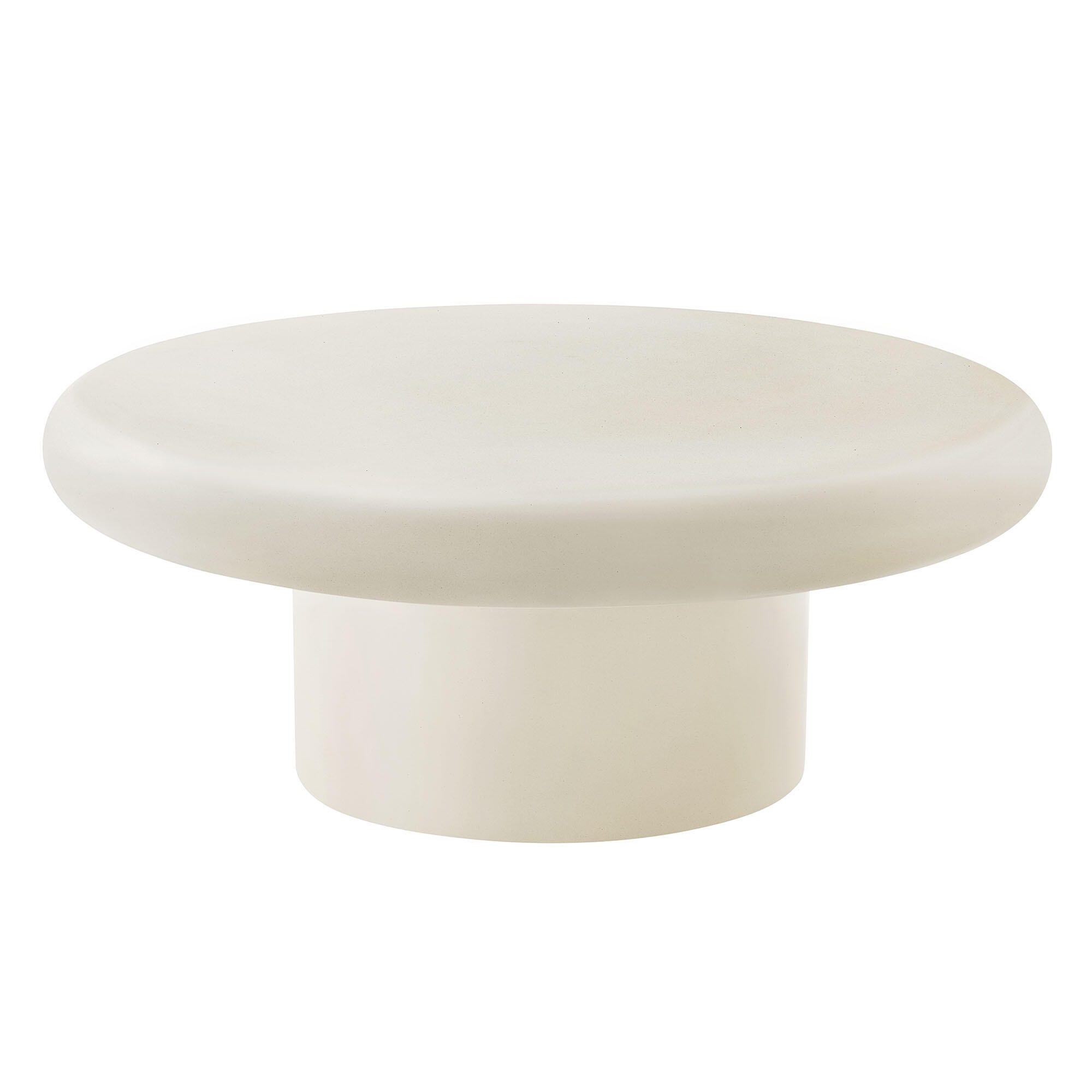 Modway Argos Outdoor Coffee Table, White, large
