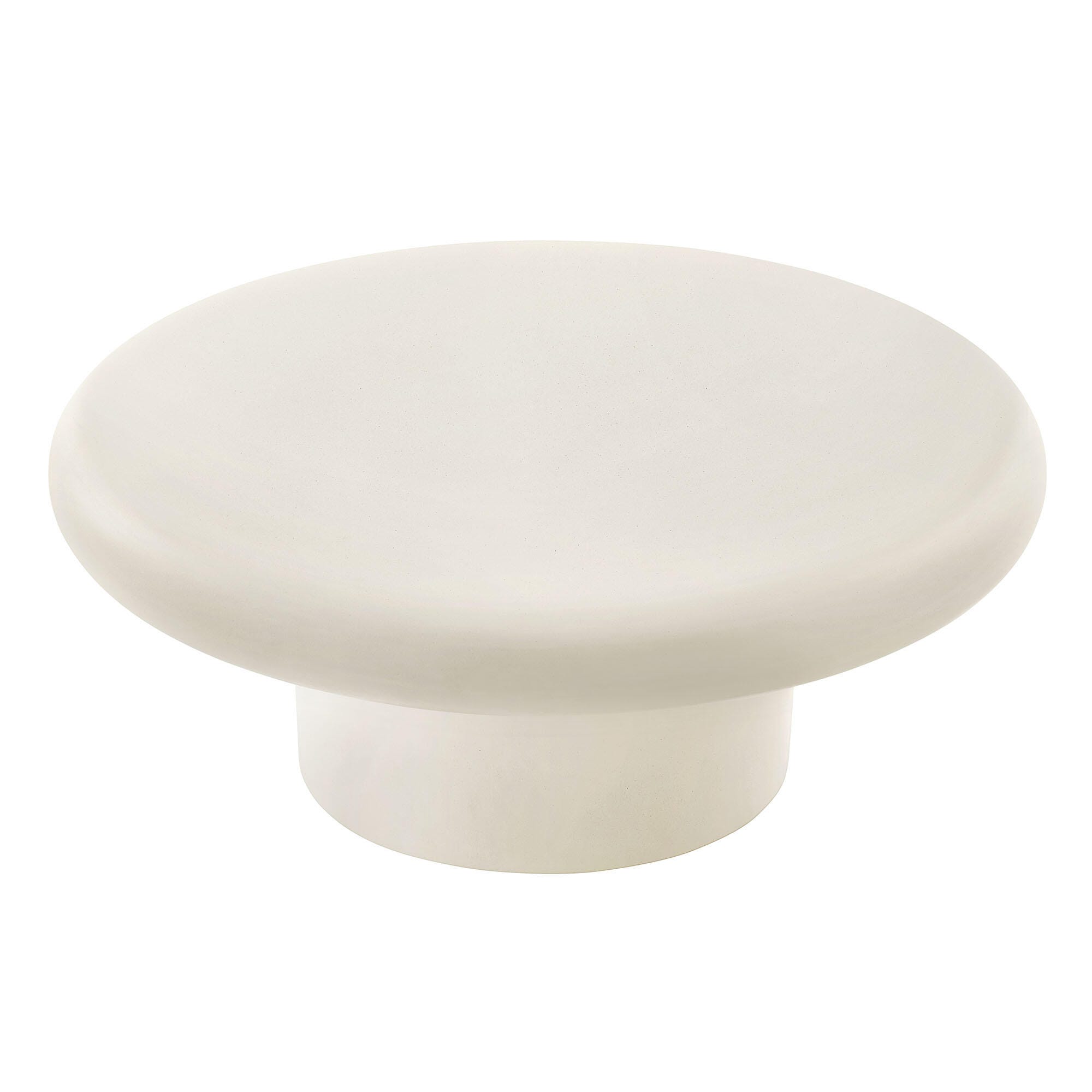 Modway Argos Outdoor Coffee Table, White, large