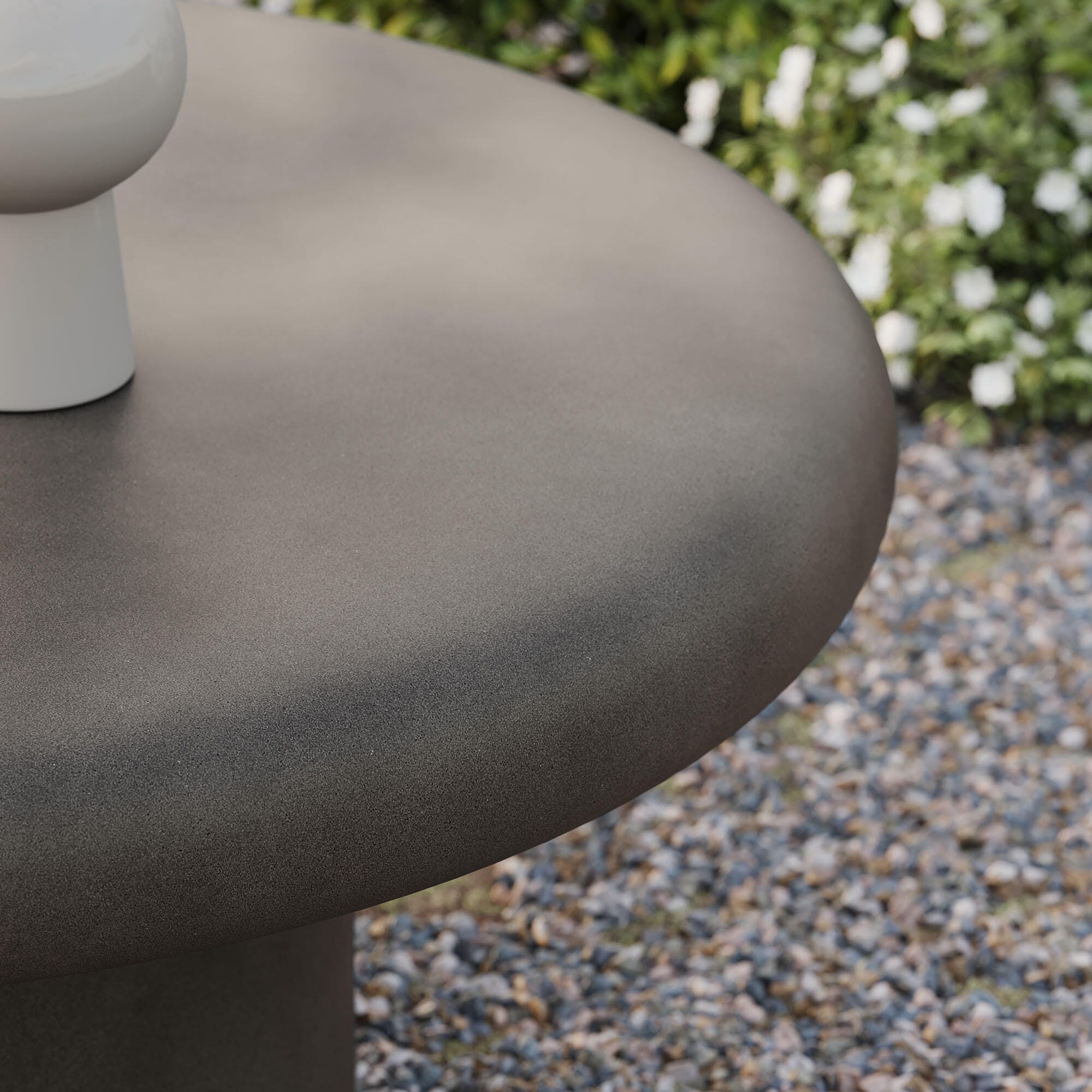 Modway Argos Outdoor Coffee Table, Gray, large