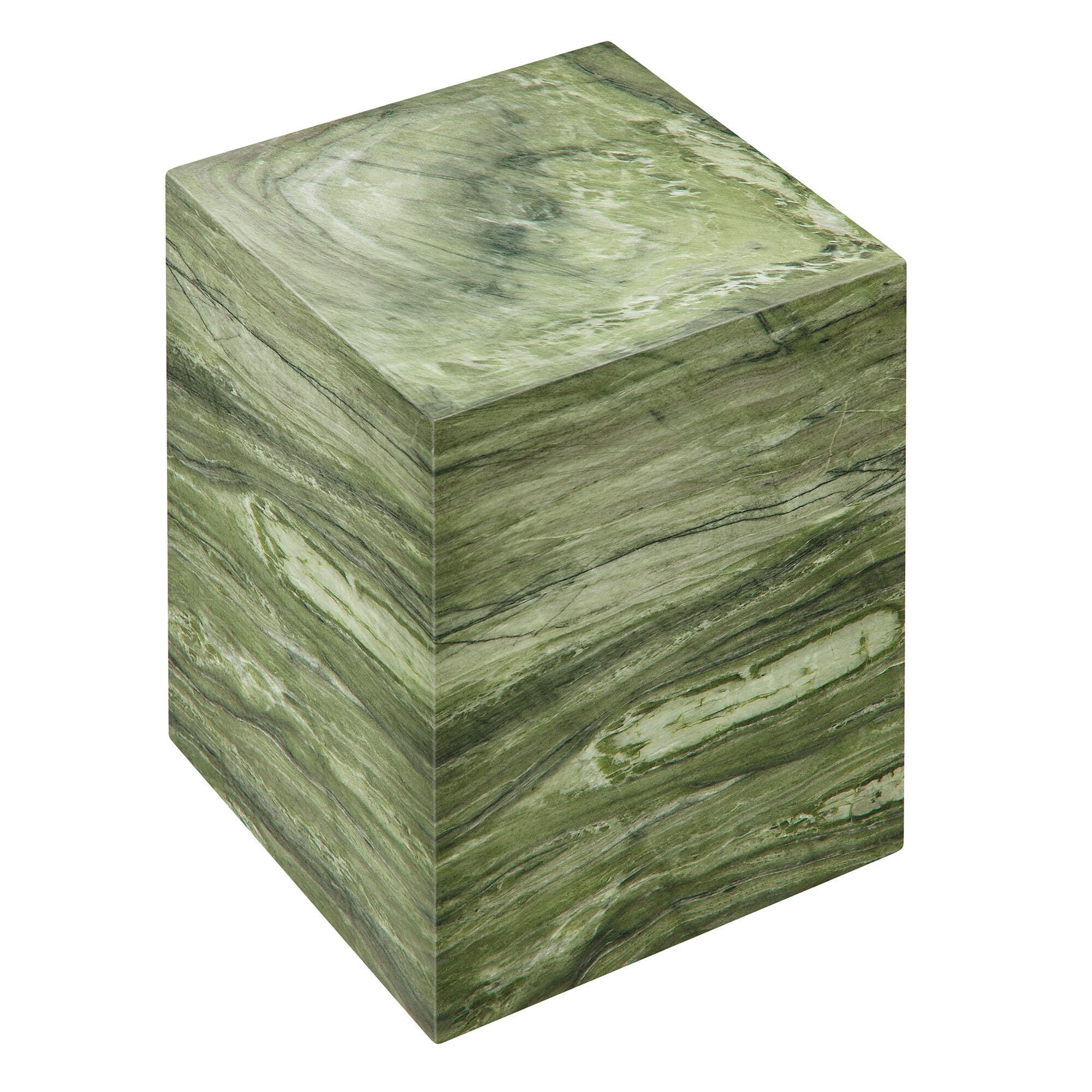 Modway Jordana Outdoor Side Table, Green/Marble, large