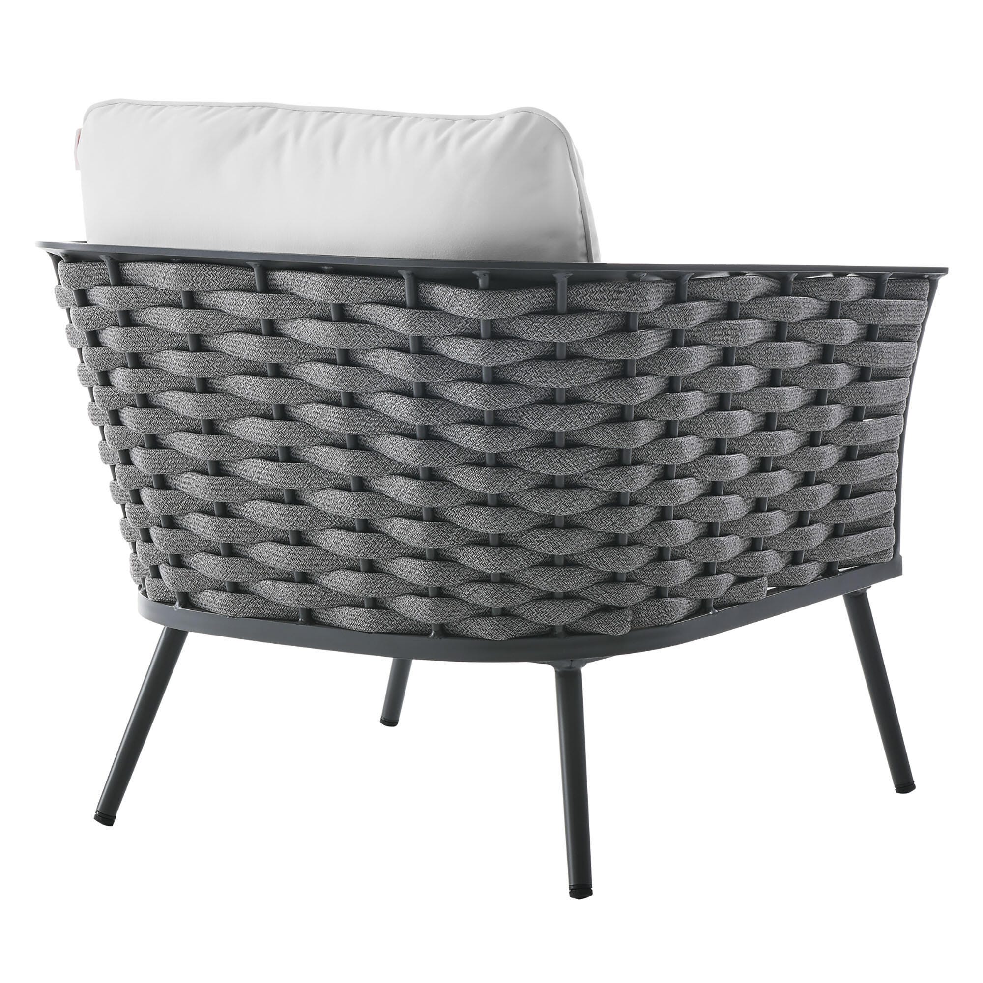 Modway Stance Outdoor Lounge Chair, Gray/White, large
