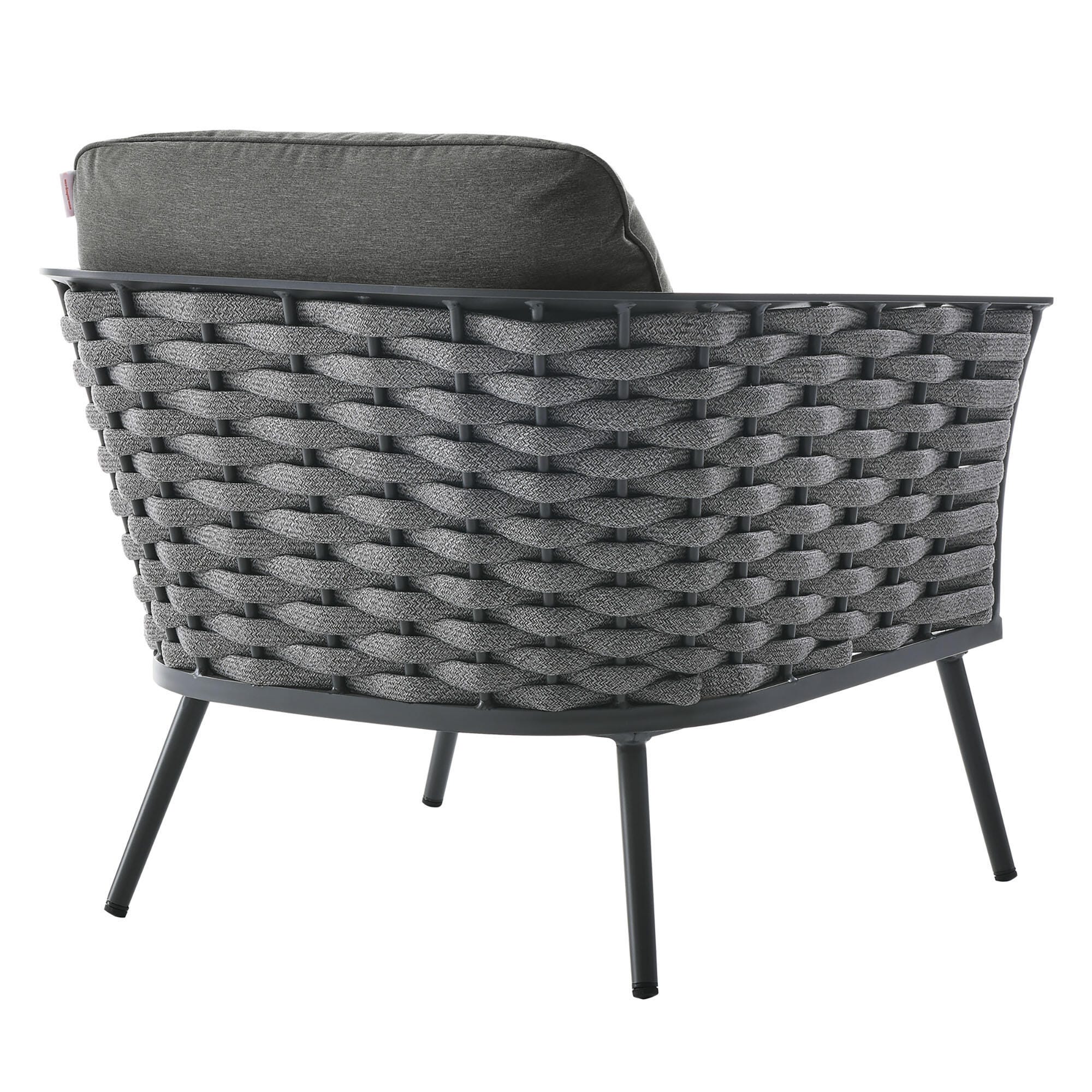 Modway Stance Outdoor Lounge Chair, Gray/Charcoal, large