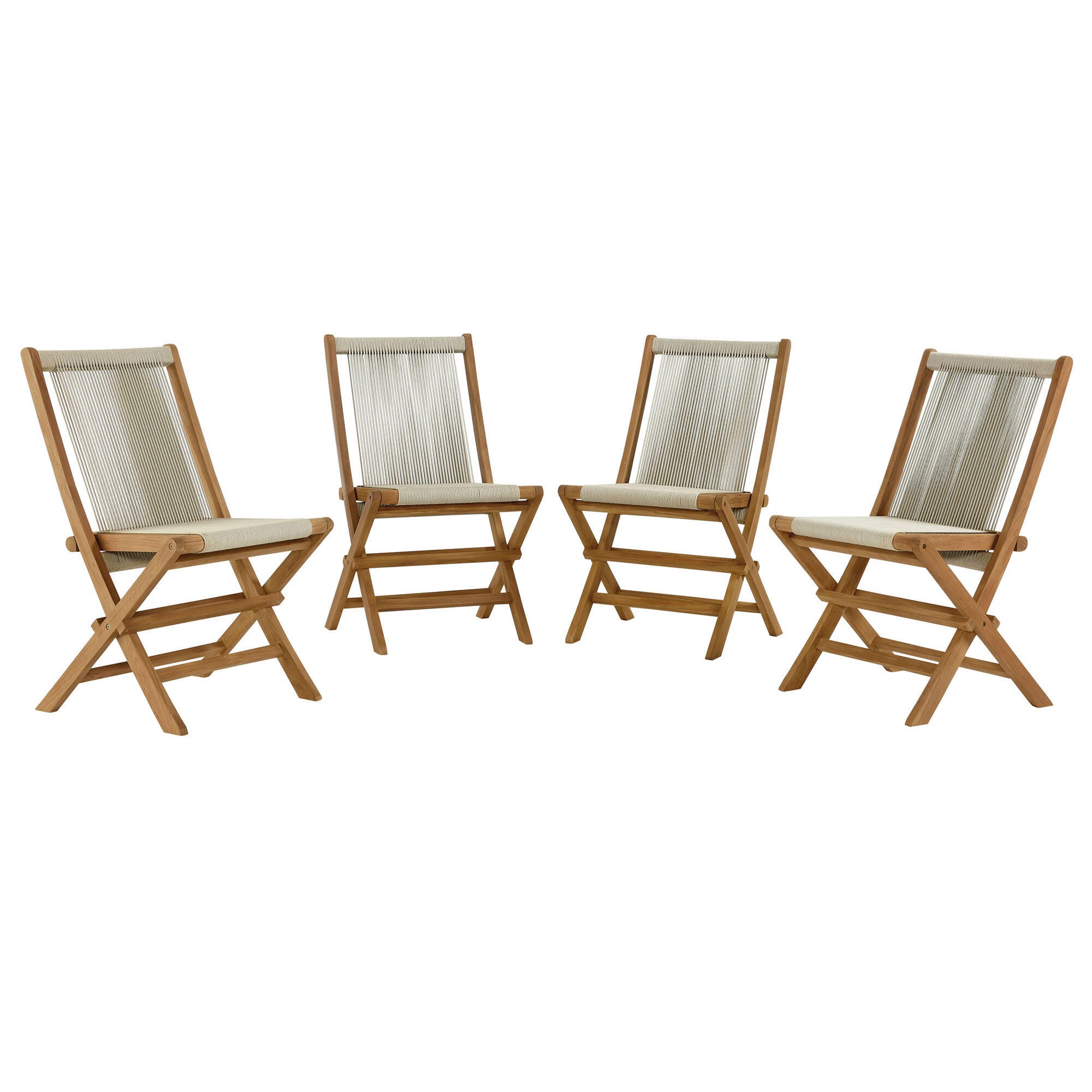 Modway Vienna Outdoor Folding Chair (Set of 4), , large