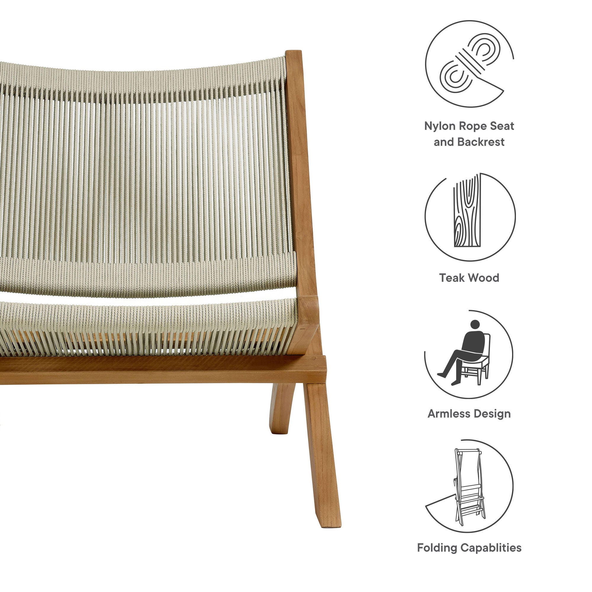 Modway Vienna Outdoor Lounge Chair, , large