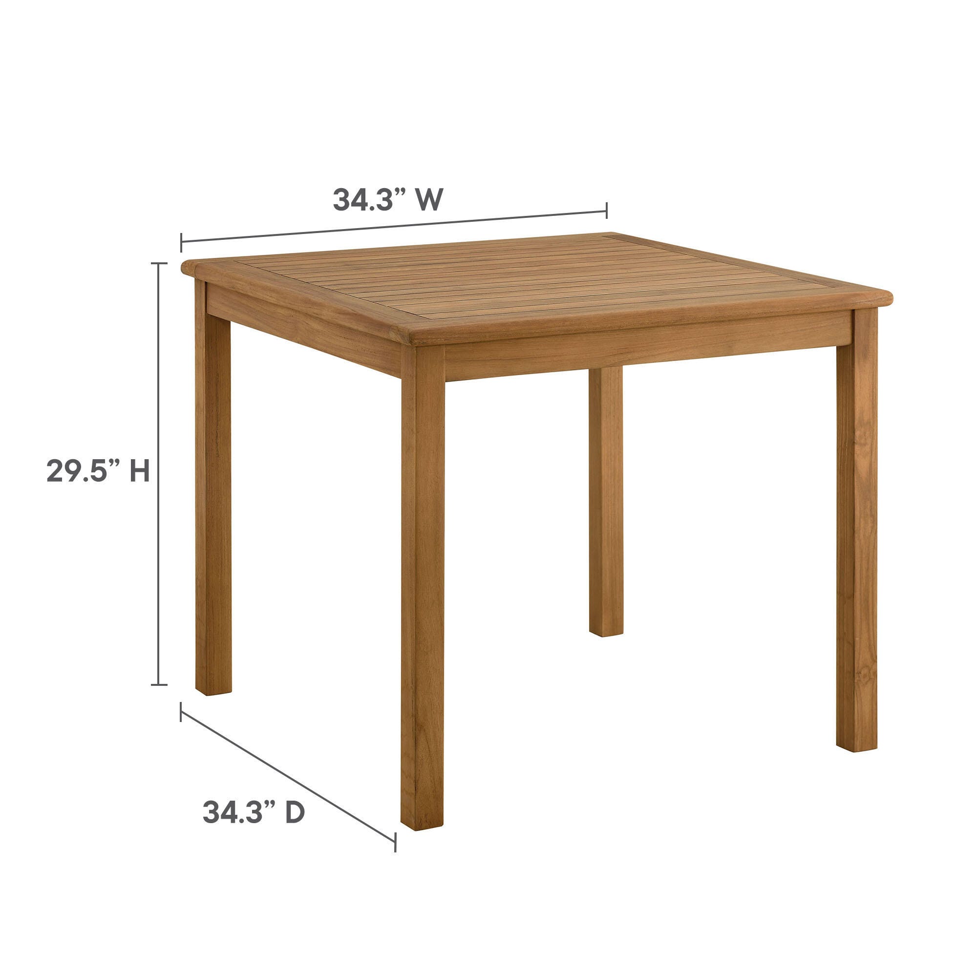 Modway Vienna Outdoor Patio Dining Table, , large