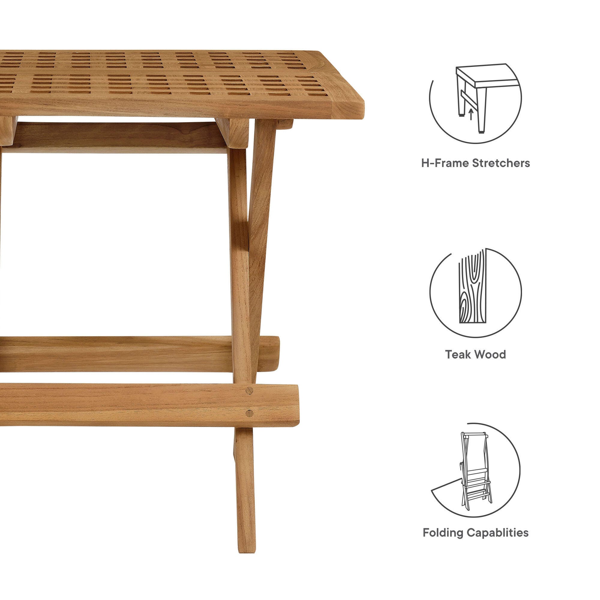 Modway Vienna Outdoor Side Table, , large