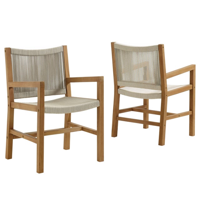 Modway Vienna Outdoor Rope Dining Armchair (Set of 2)