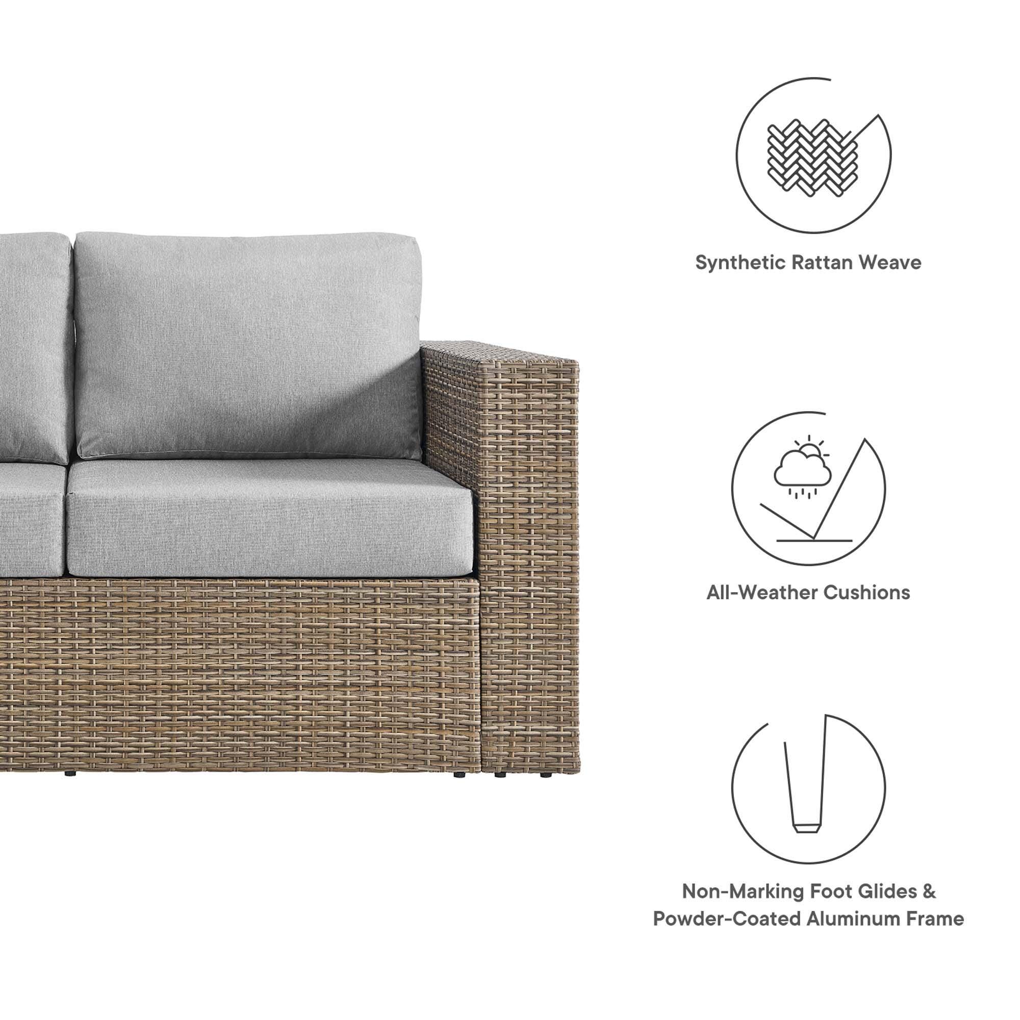 Modway Convene Outdoor Loveseat, , large