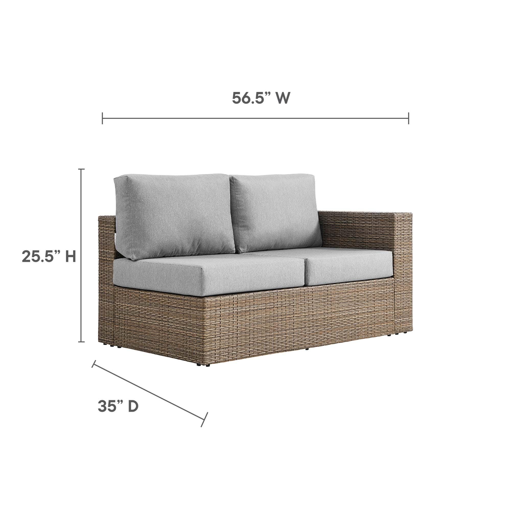 Modway Convene Outdoor Loveseat, , large