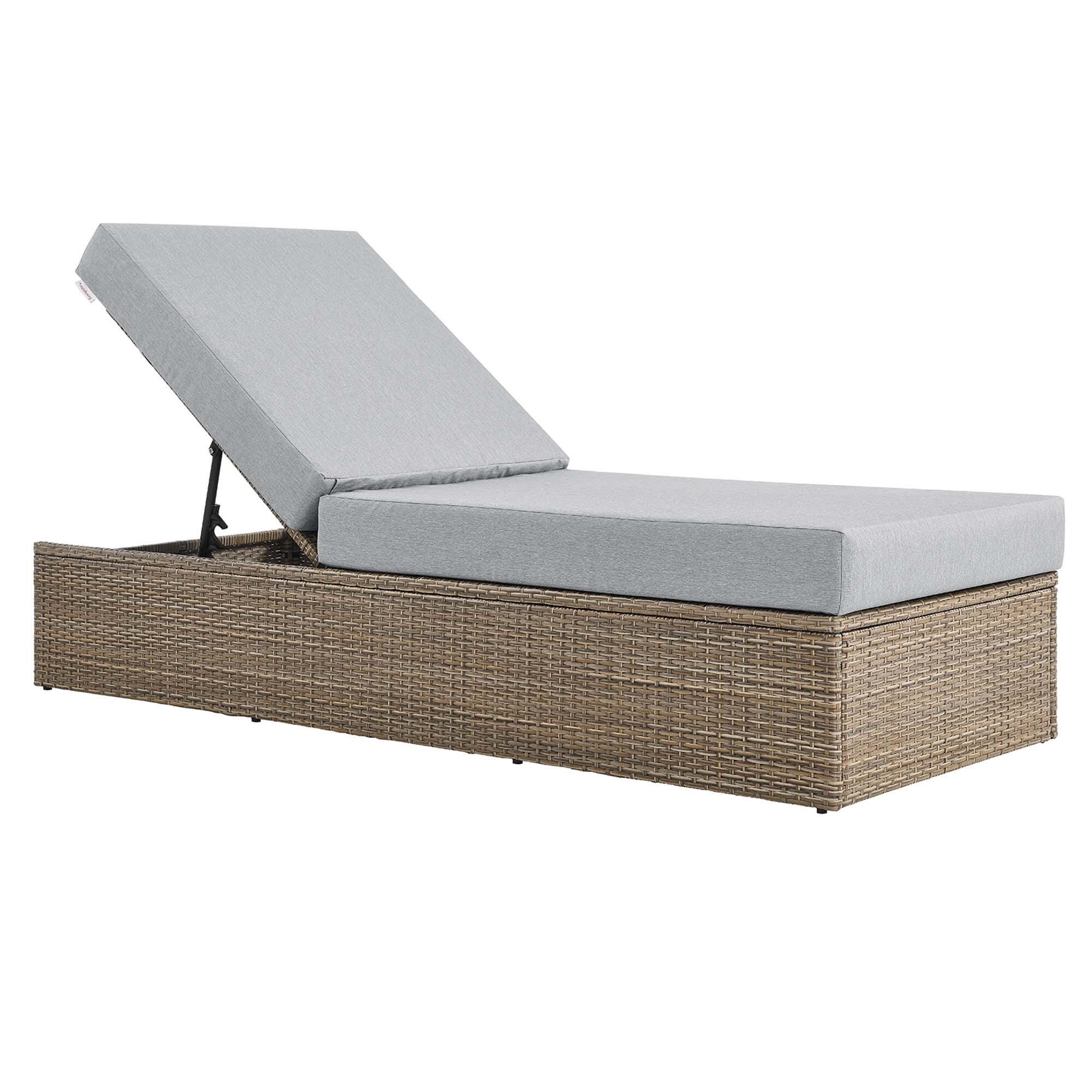 Modway Convene Outdoor Chaise Lounge, , large
