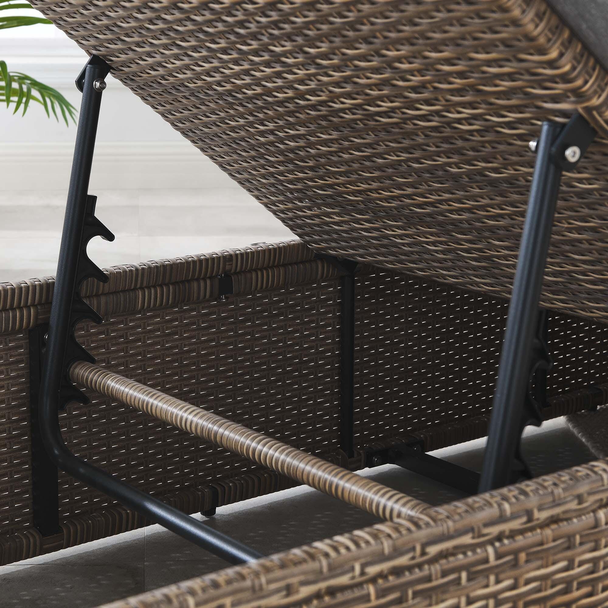 Modway Convene Outdoor Chaise Lounge, , large