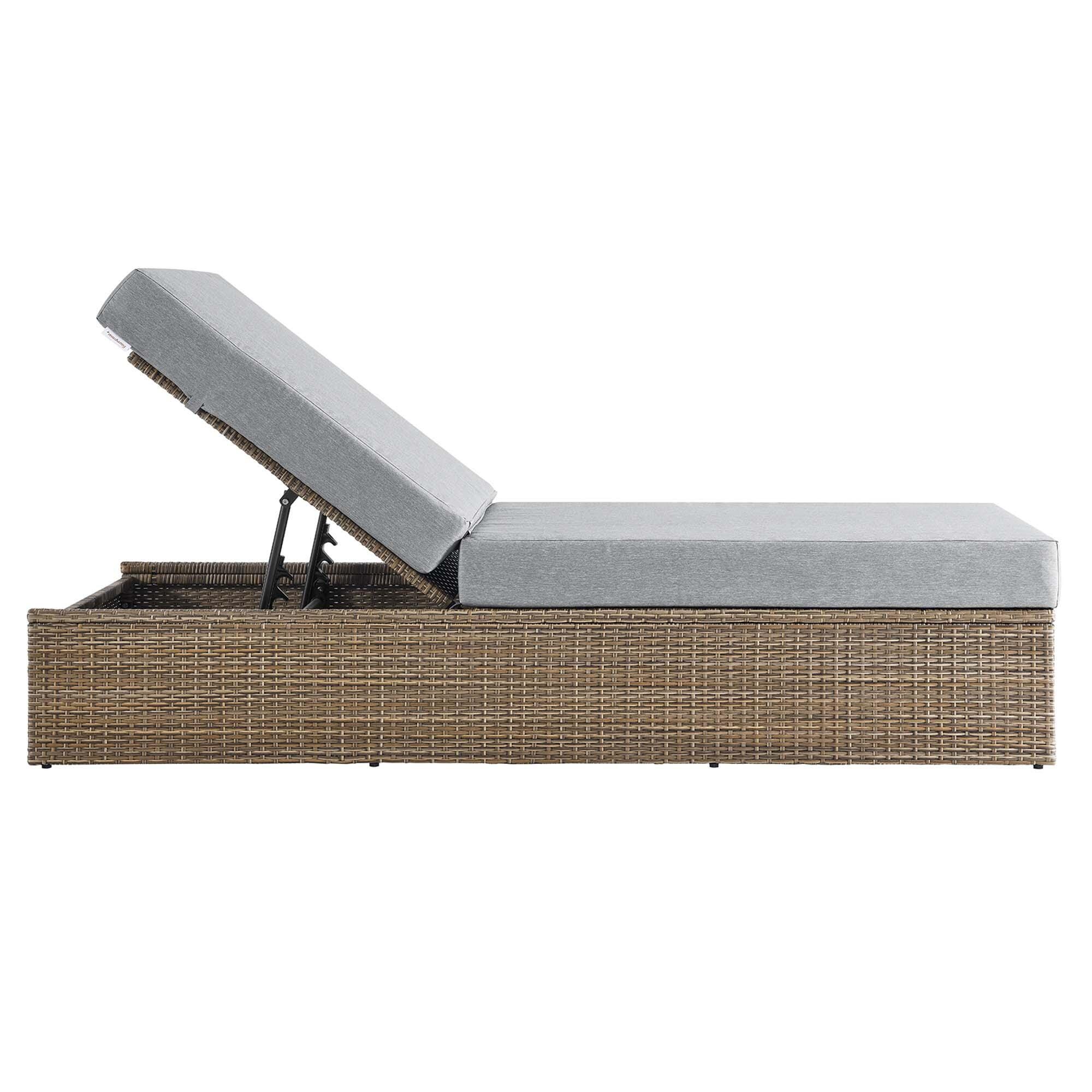 Modway Convene Outdoor Chaise Lounge, , large