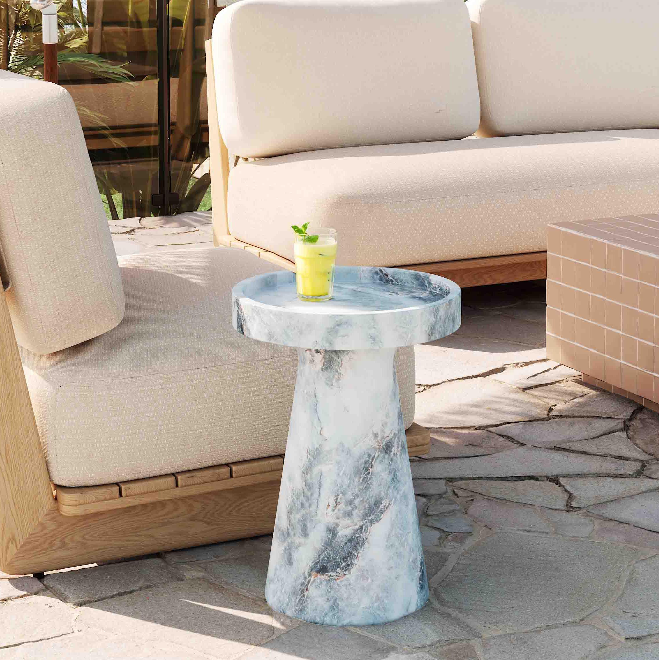 TOV Furniture Zara Outdoor Side Table, , rollover