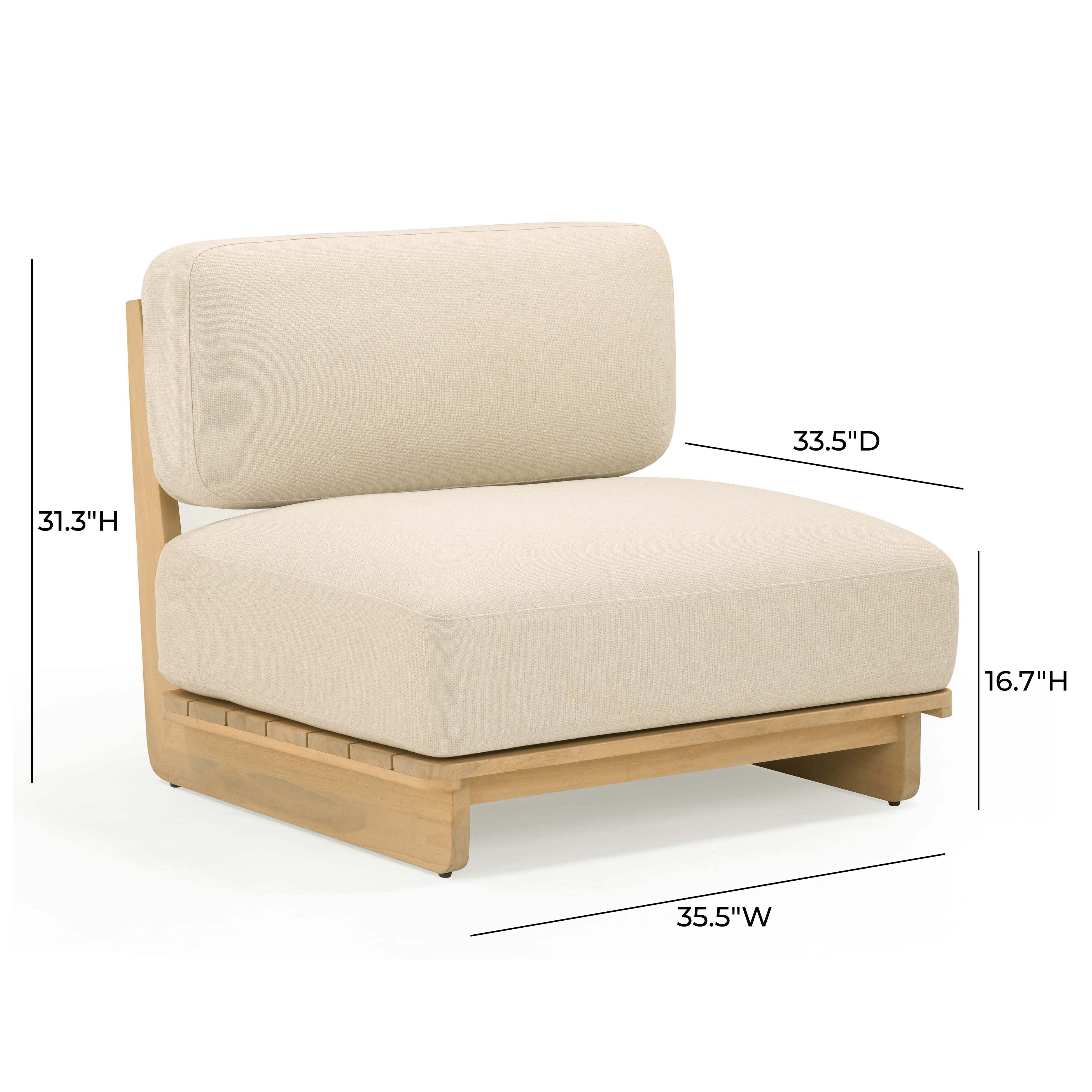 TOV Furniture Reavan Outdoor Lounge Chair, , large