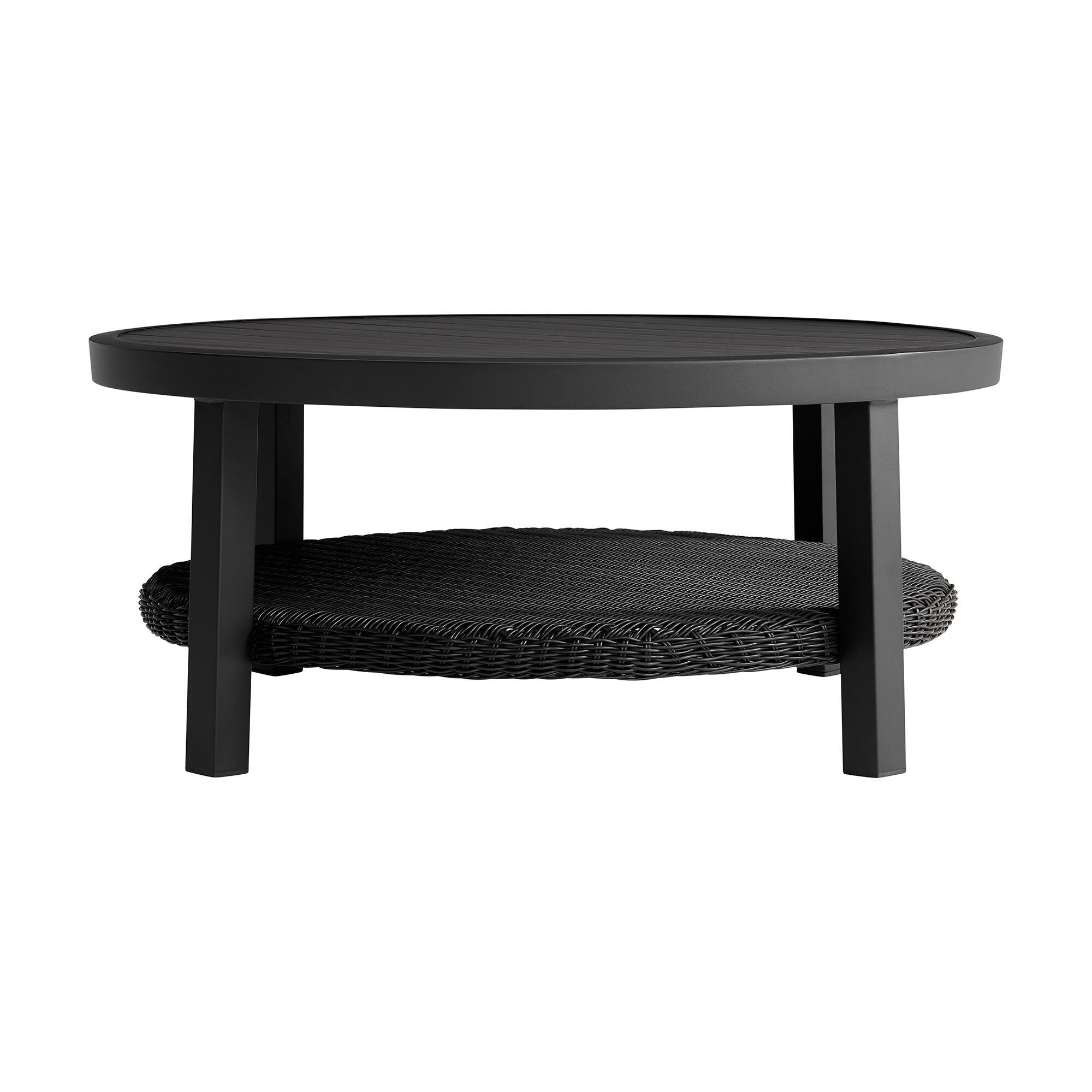 Armen Living Cayman Outdoor Round Conversation Table, , large