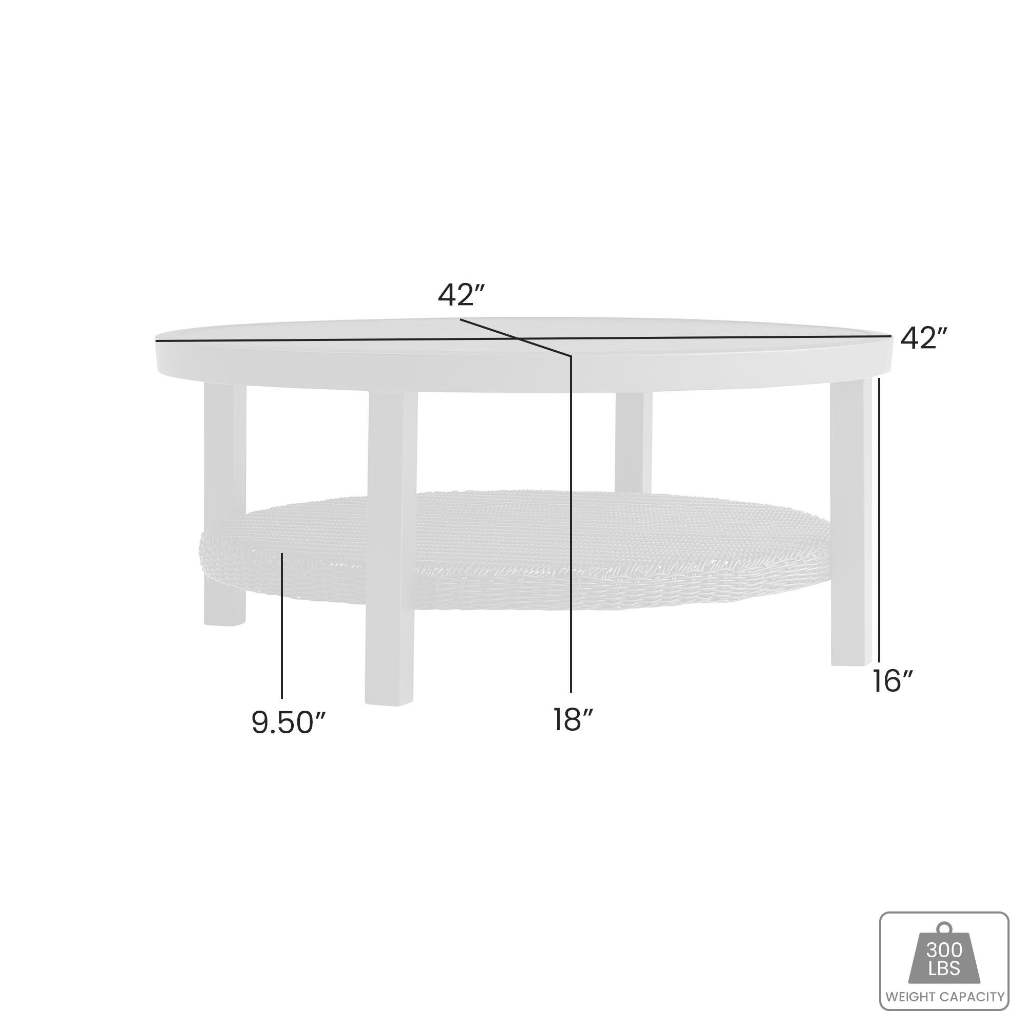 Cayman Outdoor Round Conversation Table, , large