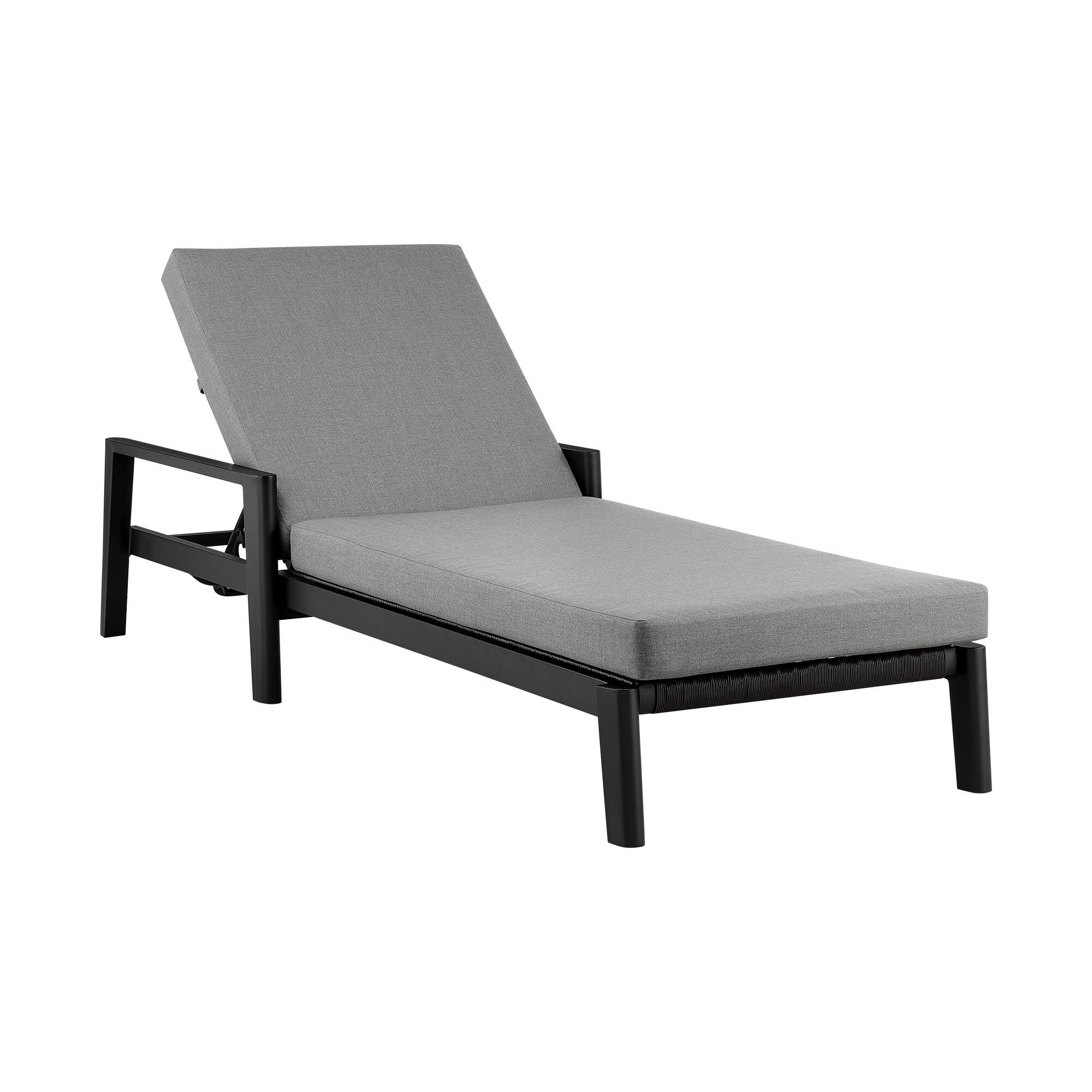 Armen Living Cayman Outdoor Chaise Lounge Chair, , large