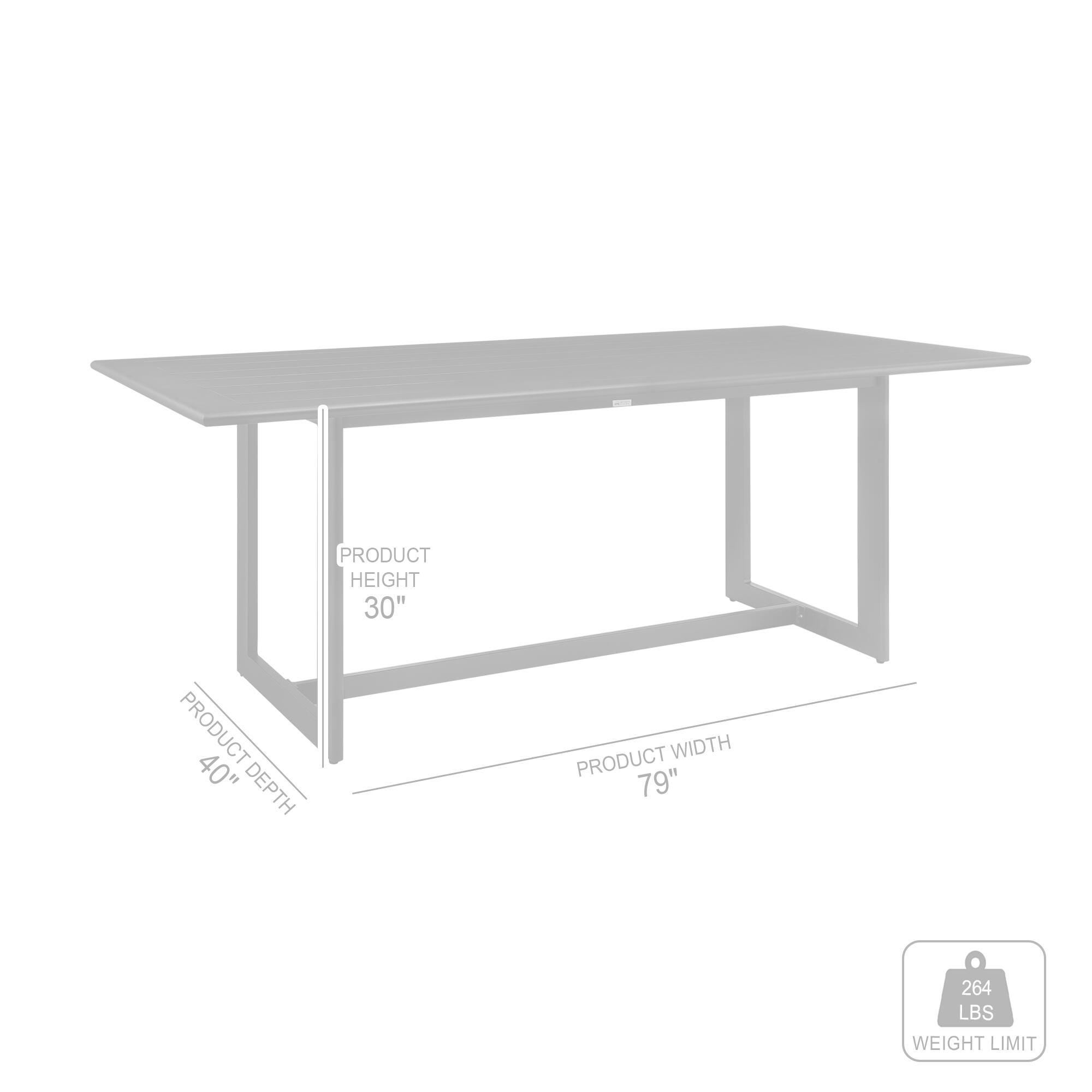 Cayman Outdoor Dining Table, , large