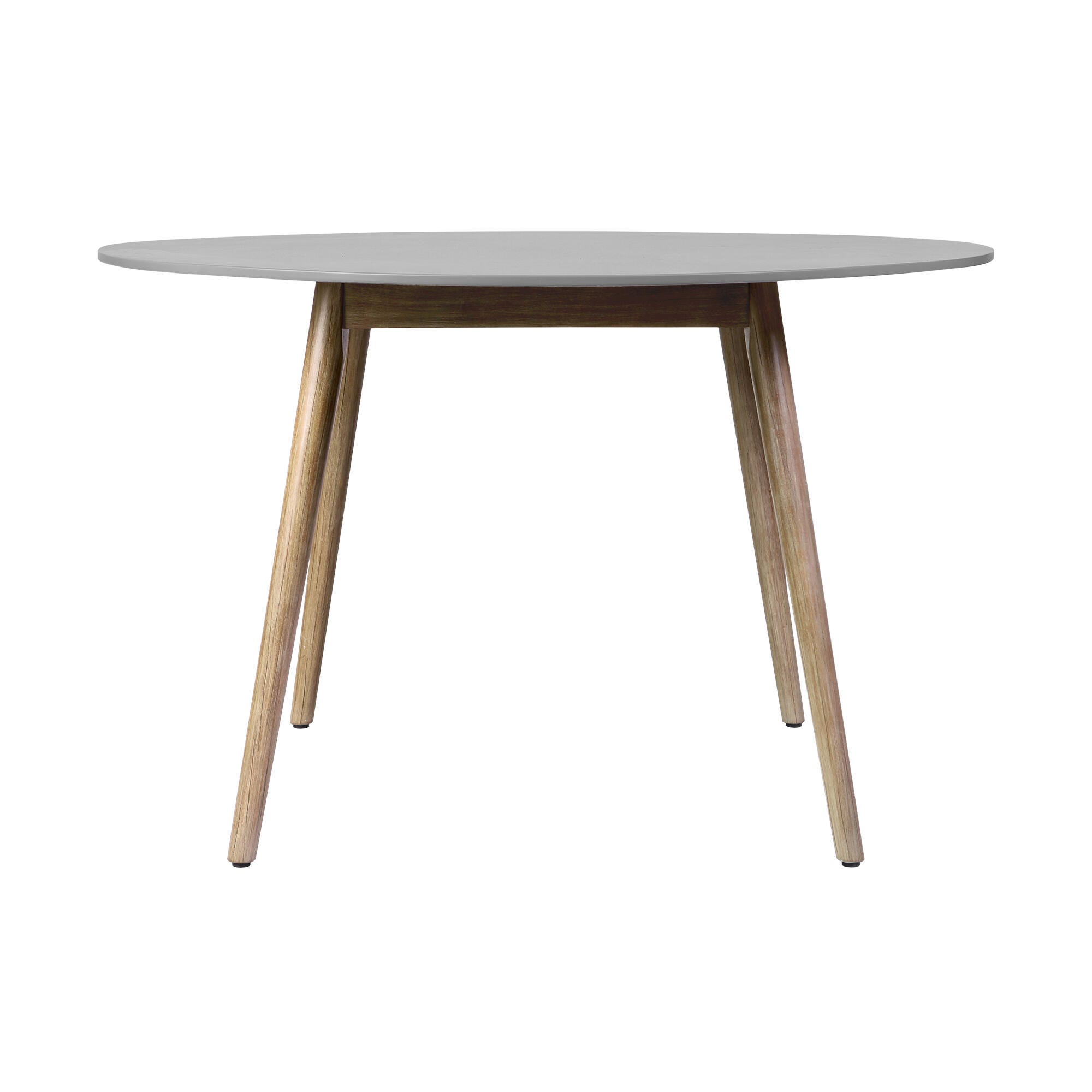 Armen Living Kylie Outdoor Dining Table, Light Gray/Natural, large