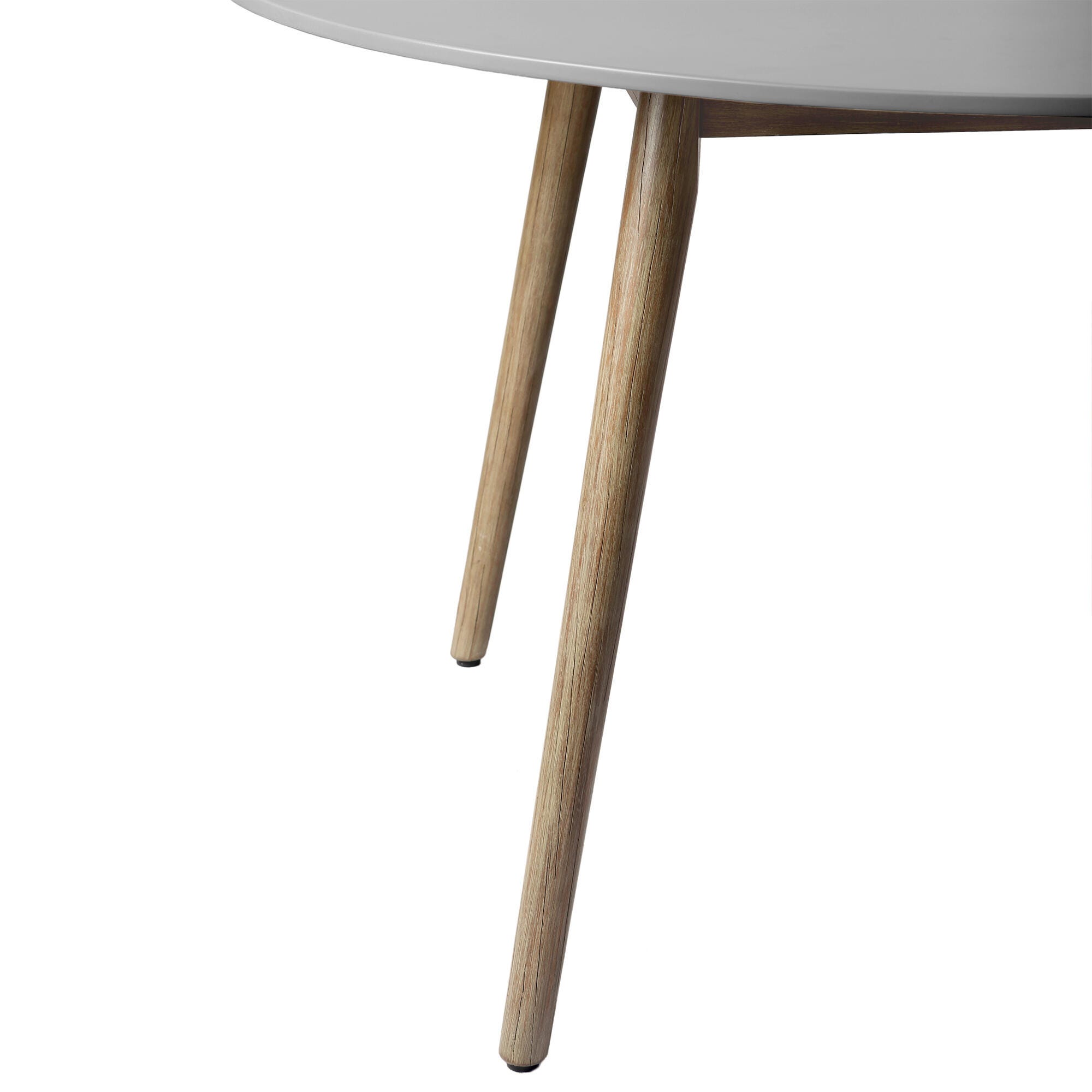 Armen Living Kylie Outdoor Dining Table, Light Gray/Natural, large