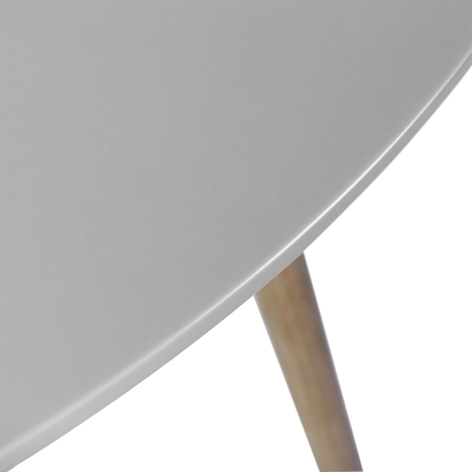 Armen Living Kylie Outdoor Dining Table, Light Gray/Natural, large