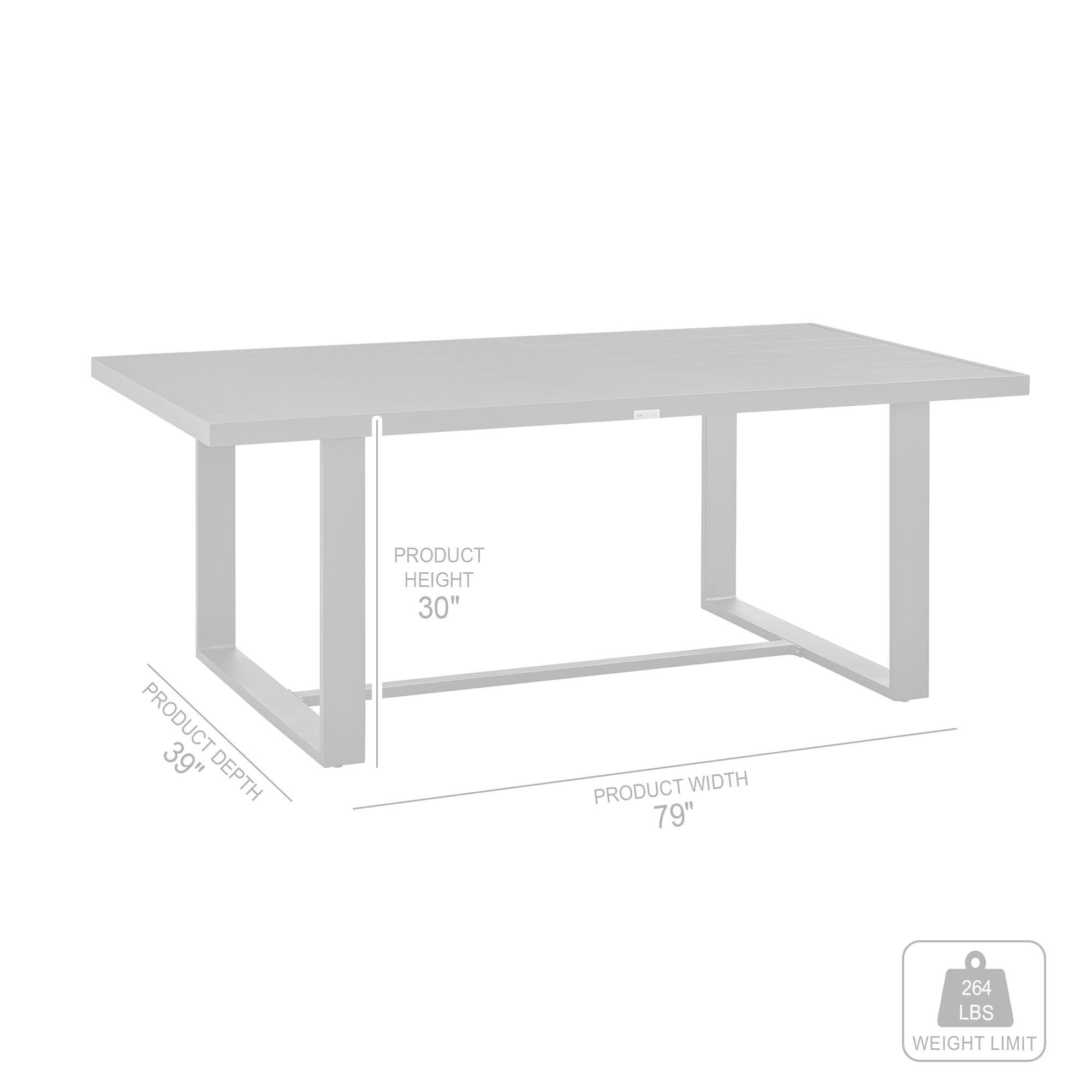 Menorca Outdoor Dining Table, , large