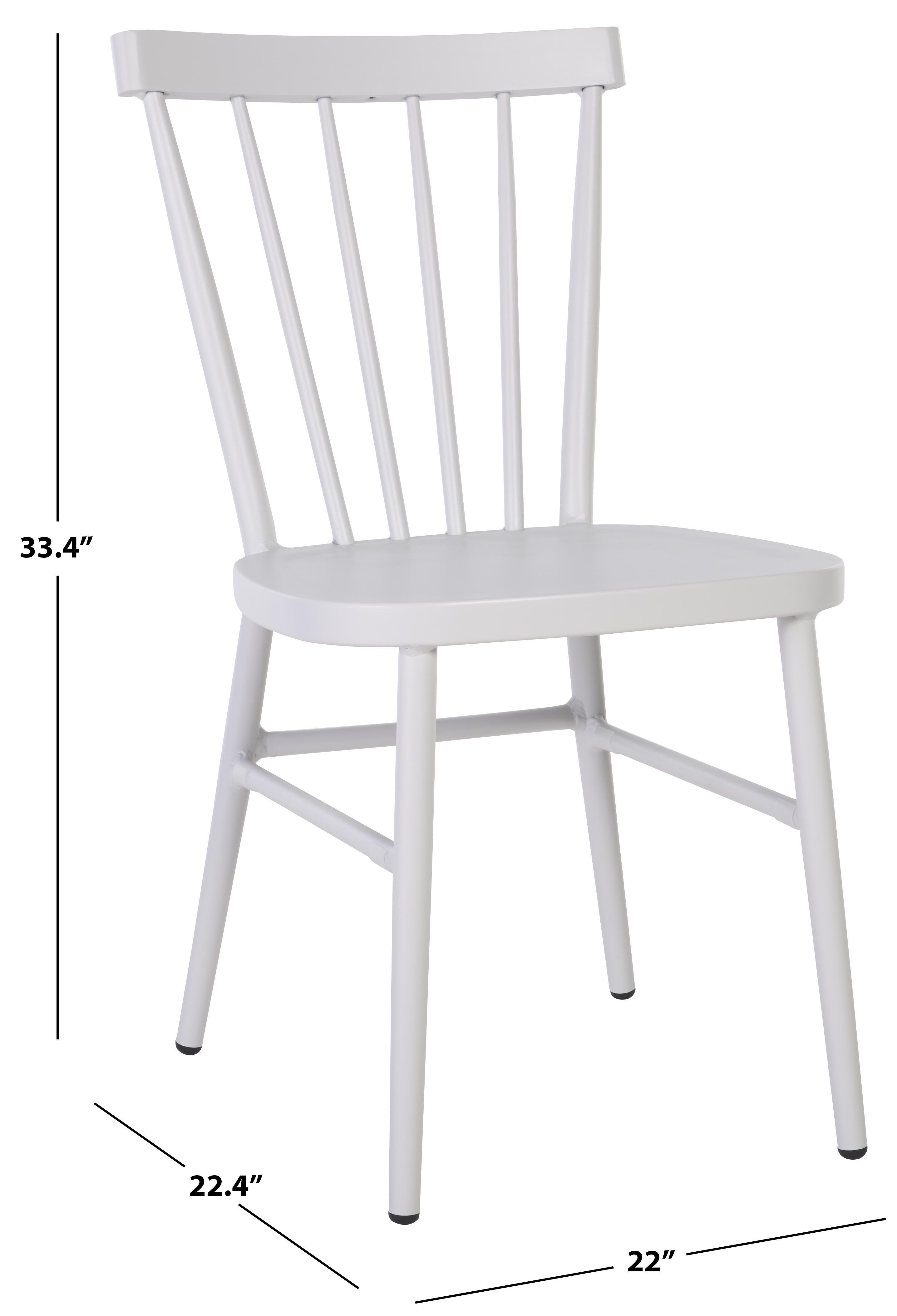 Safavieh Core Outdoor Dining Chair (Set of 2), White, large