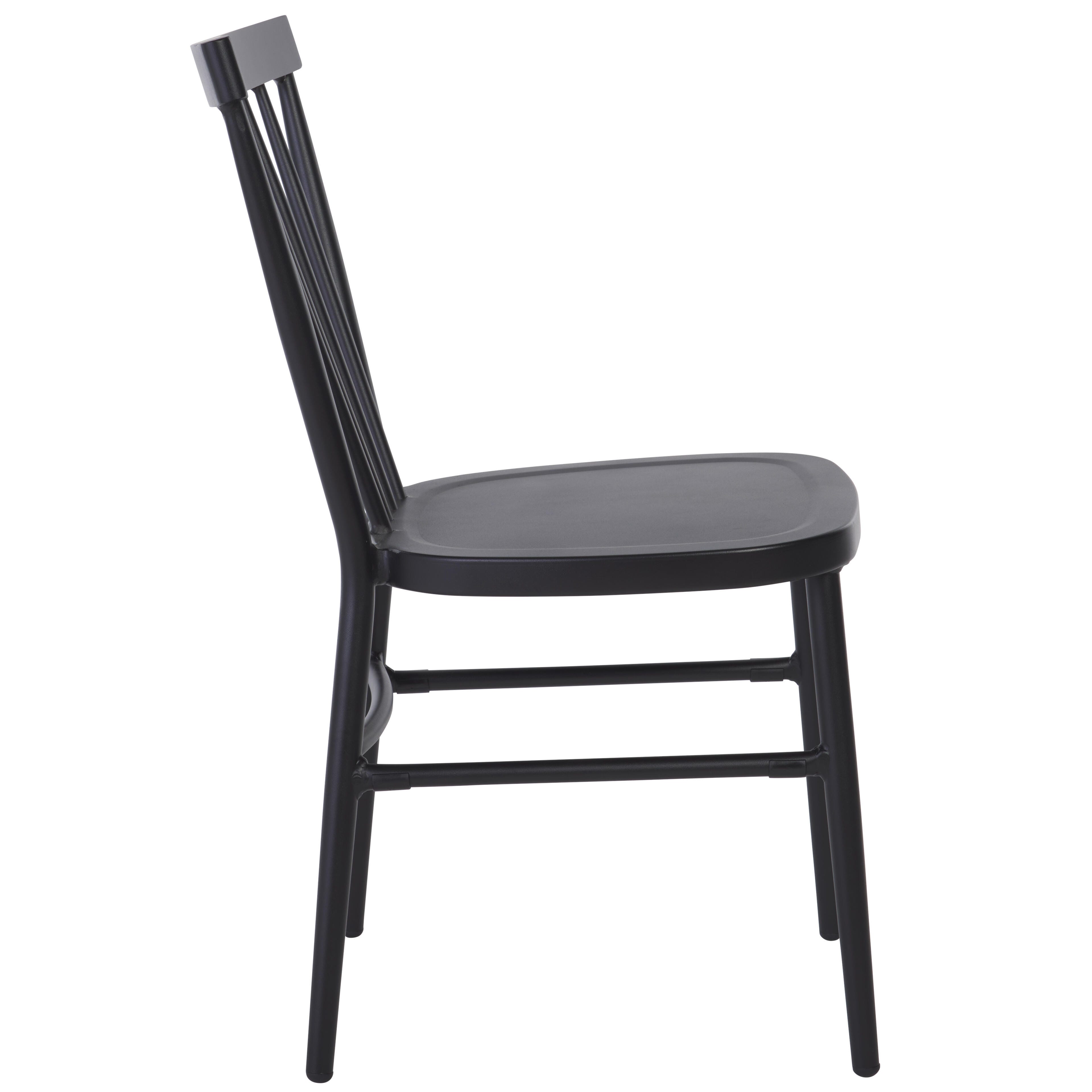 Safavieh Core Outdoor Dining Chair (Set of 2), Black, large