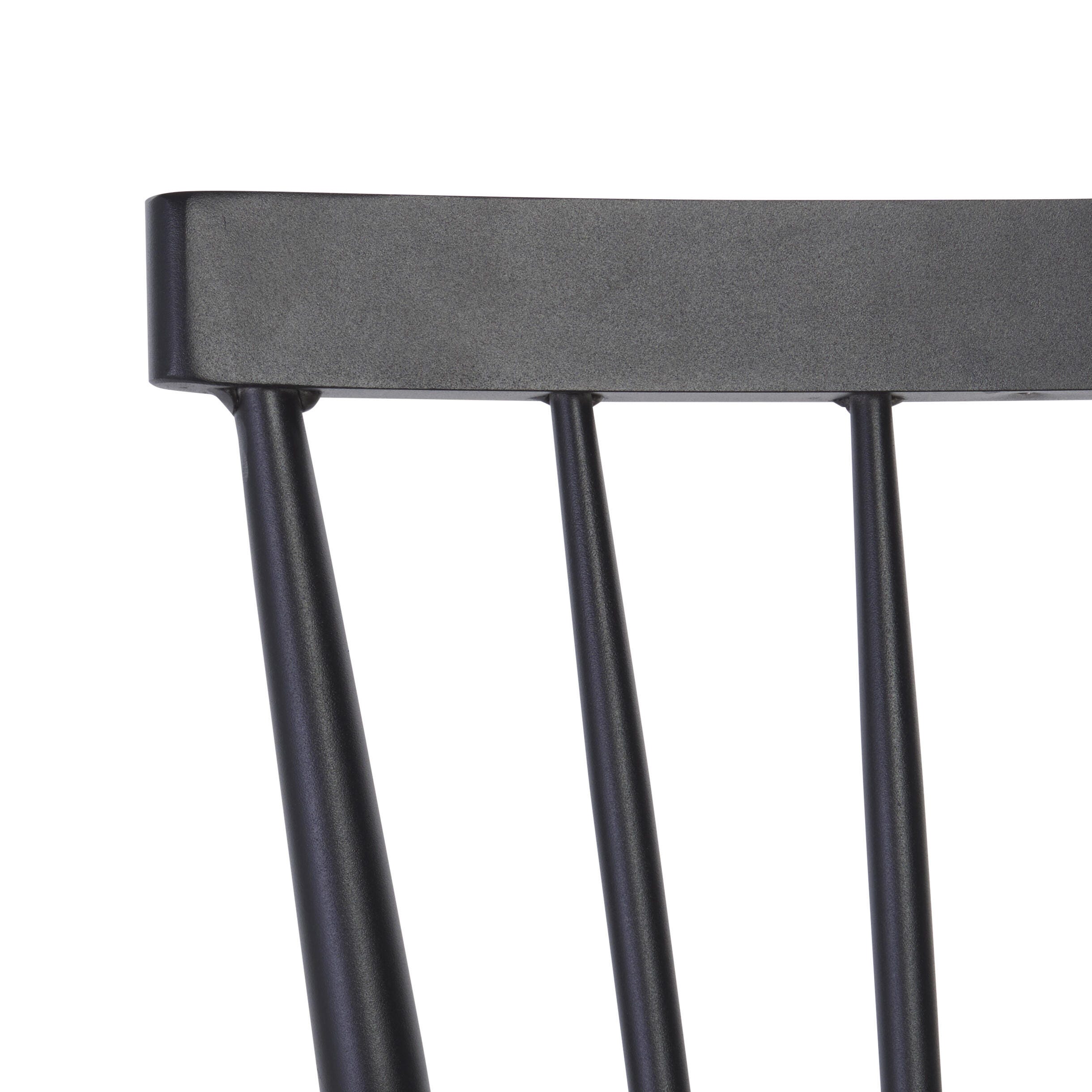 Safavieh Core Outdoor Dining Chair (Set of 2), Black, large