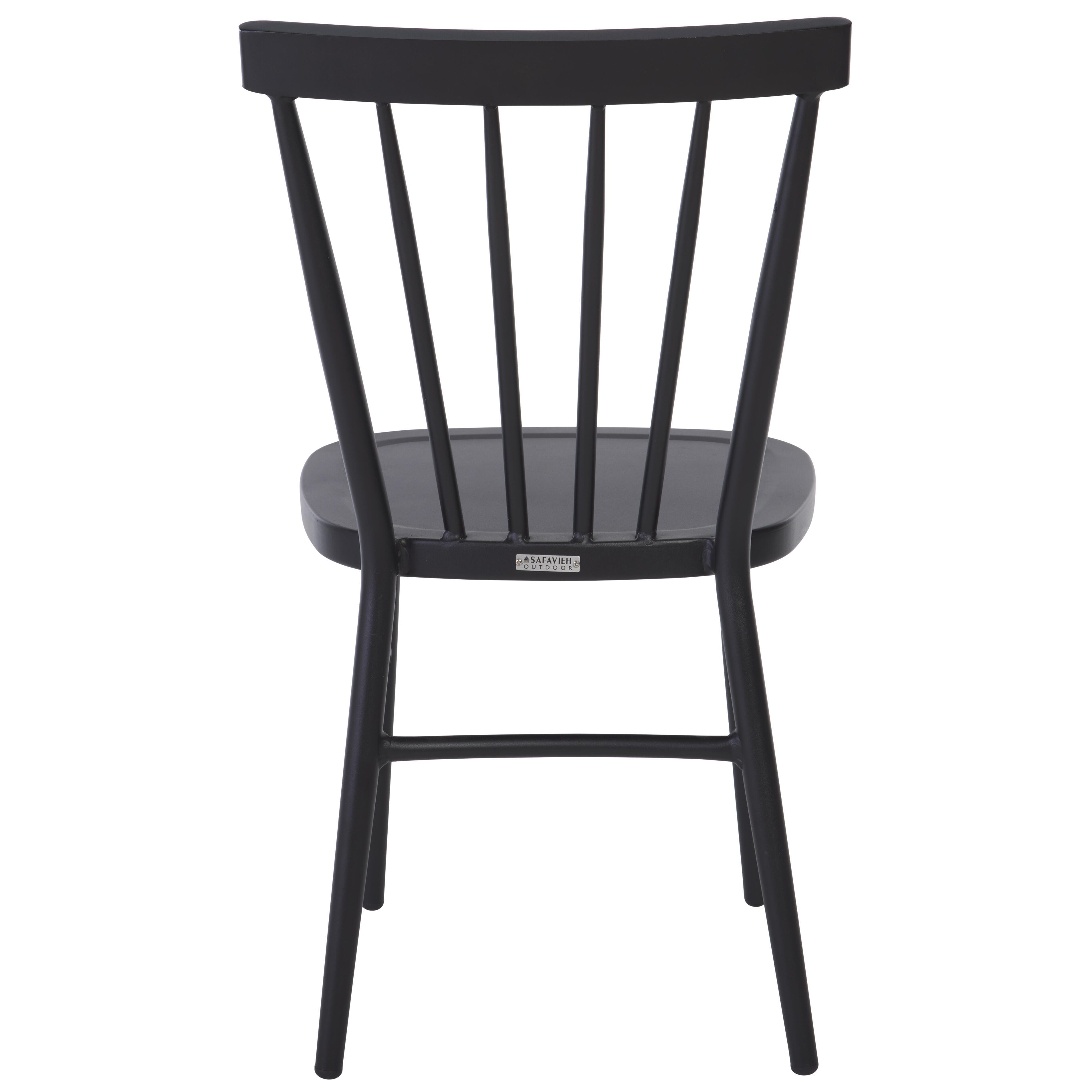 Safavieh Core Outdoor Dining Chair (Set of 2), Black, large
