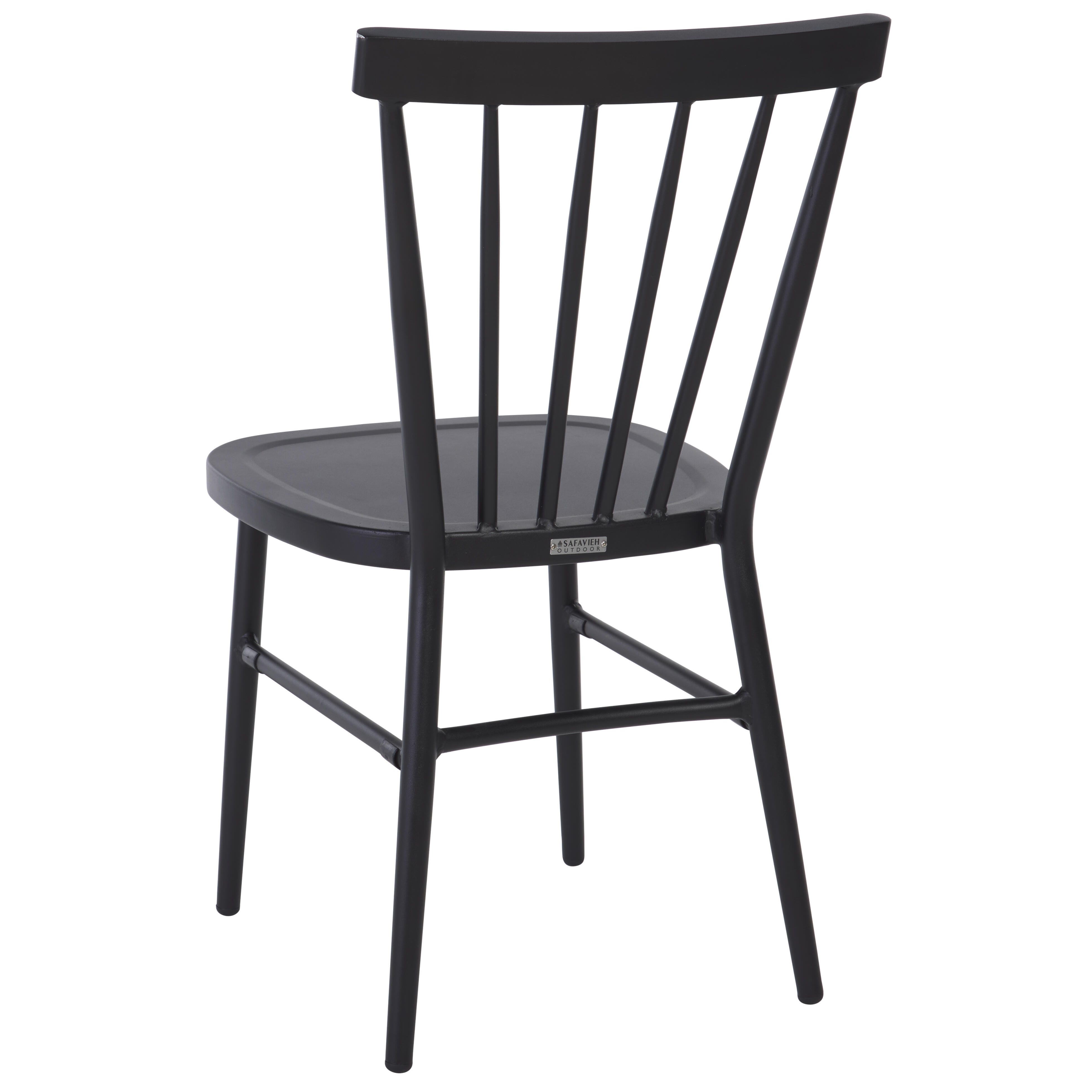 Safavieh Core Outdoor Dining Chair (Set of 2), Black, large