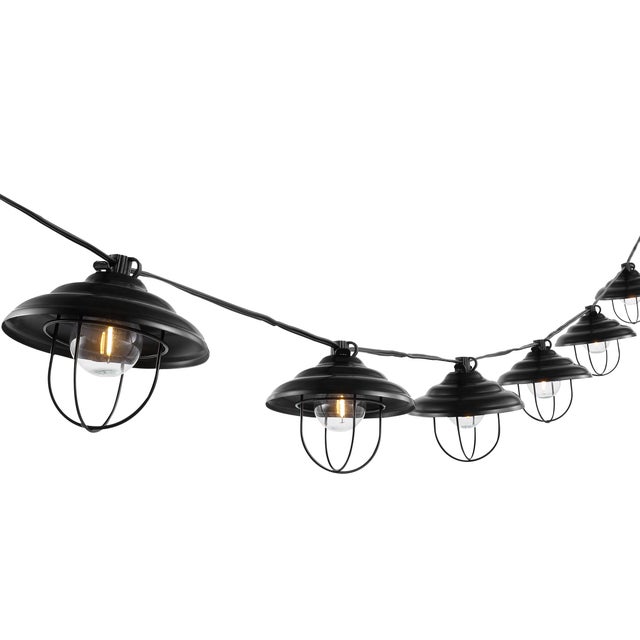 Safavieh Aislin Outdoor String Lights, Black