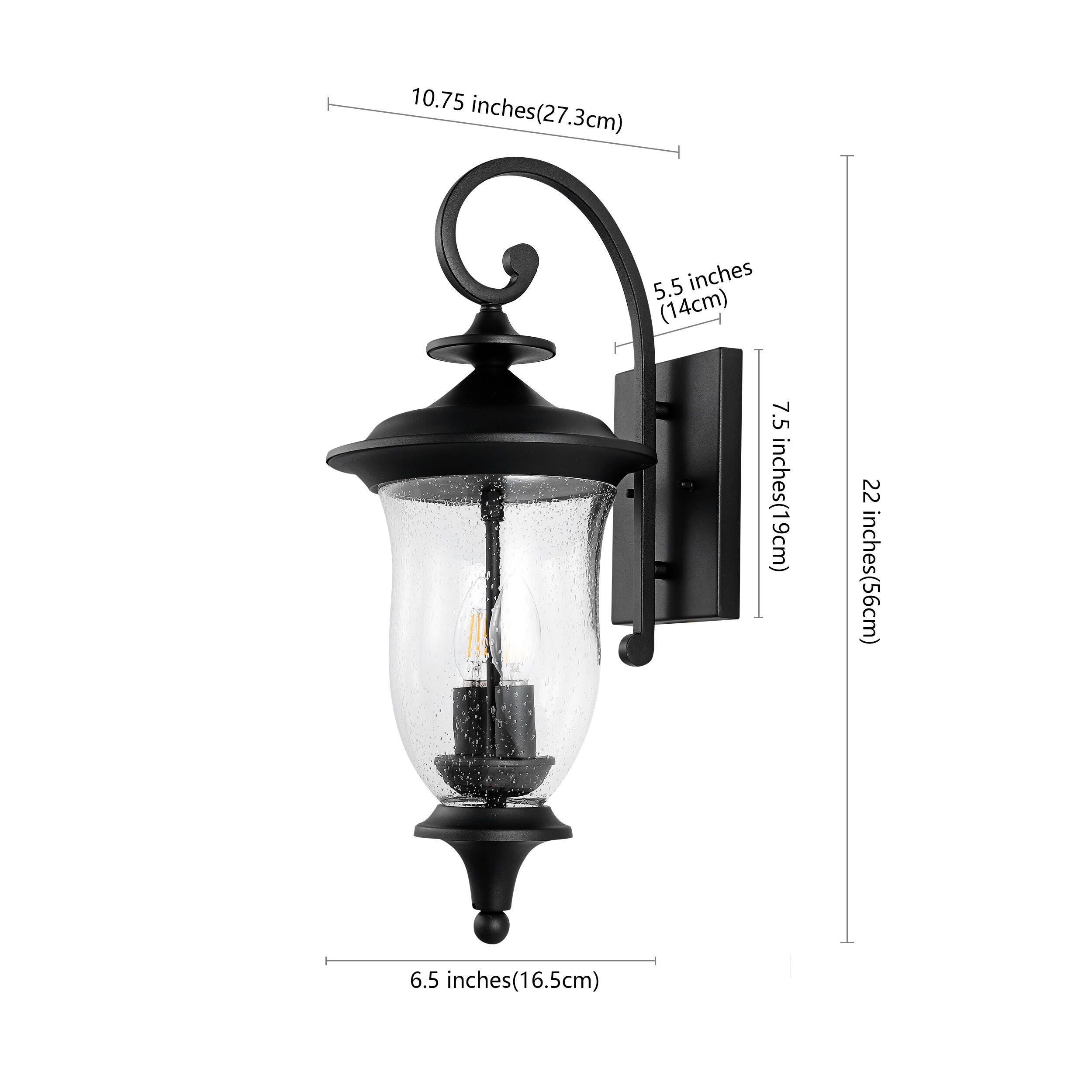 Safavieh Dowell Outdoor Sconce (Set of 2), , large