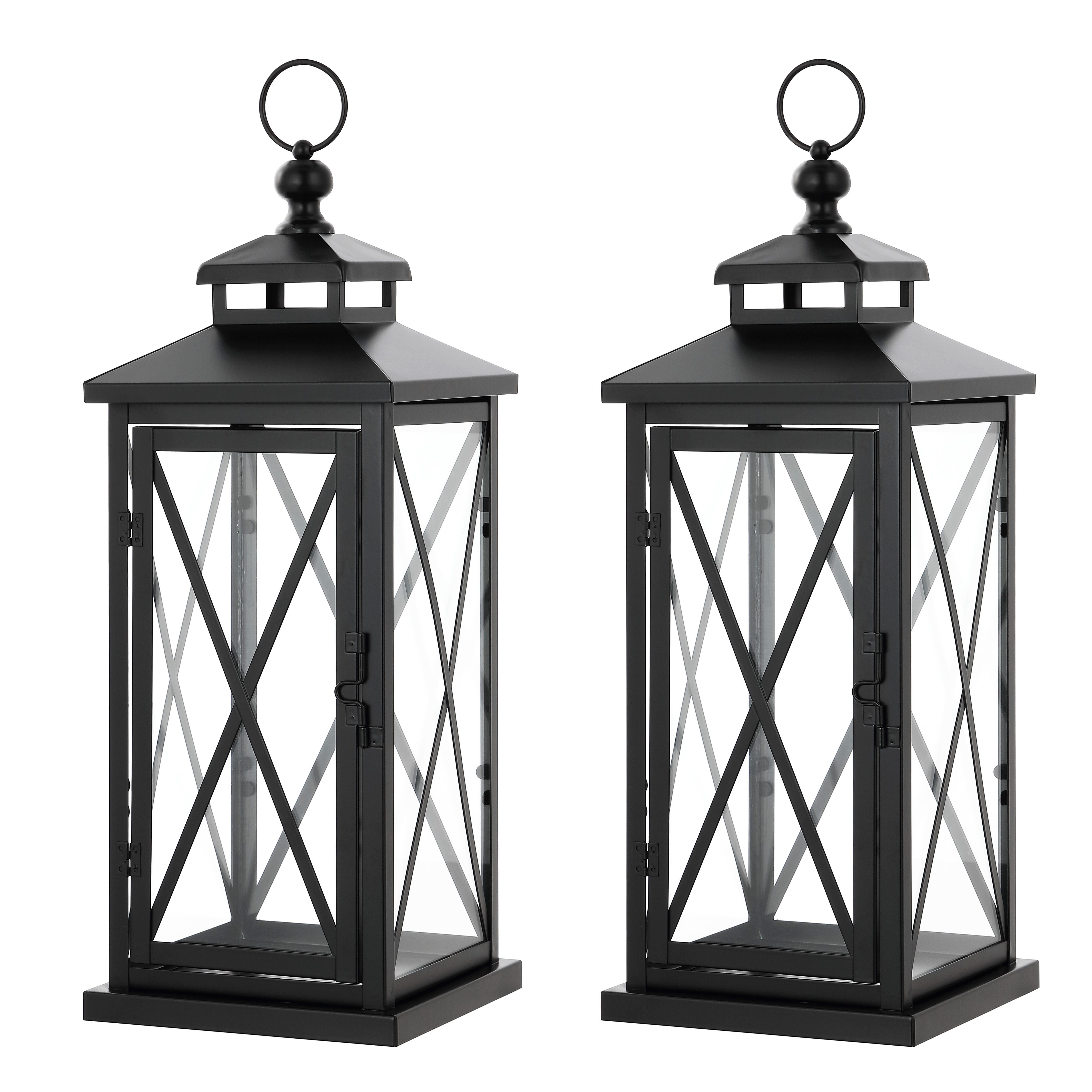 Safavieh Lirio Outdoor Solid Lantern (Set of 2), , large