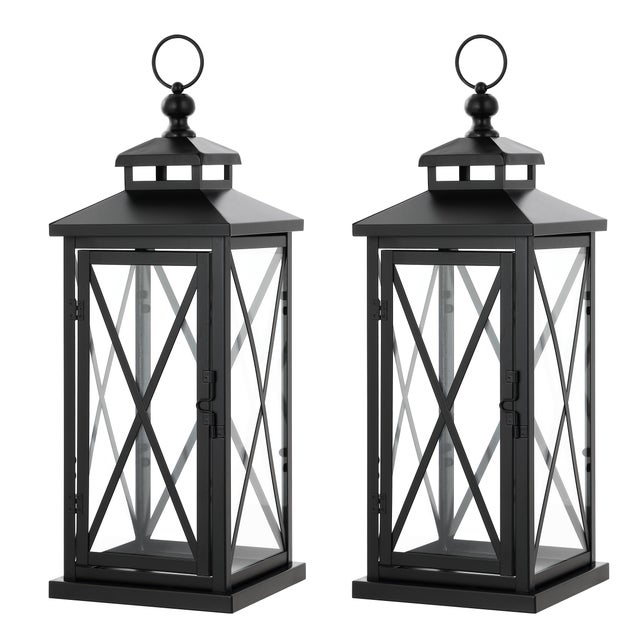 Safavieh Lirio Outdoor Solid Lantern (Set of 2)