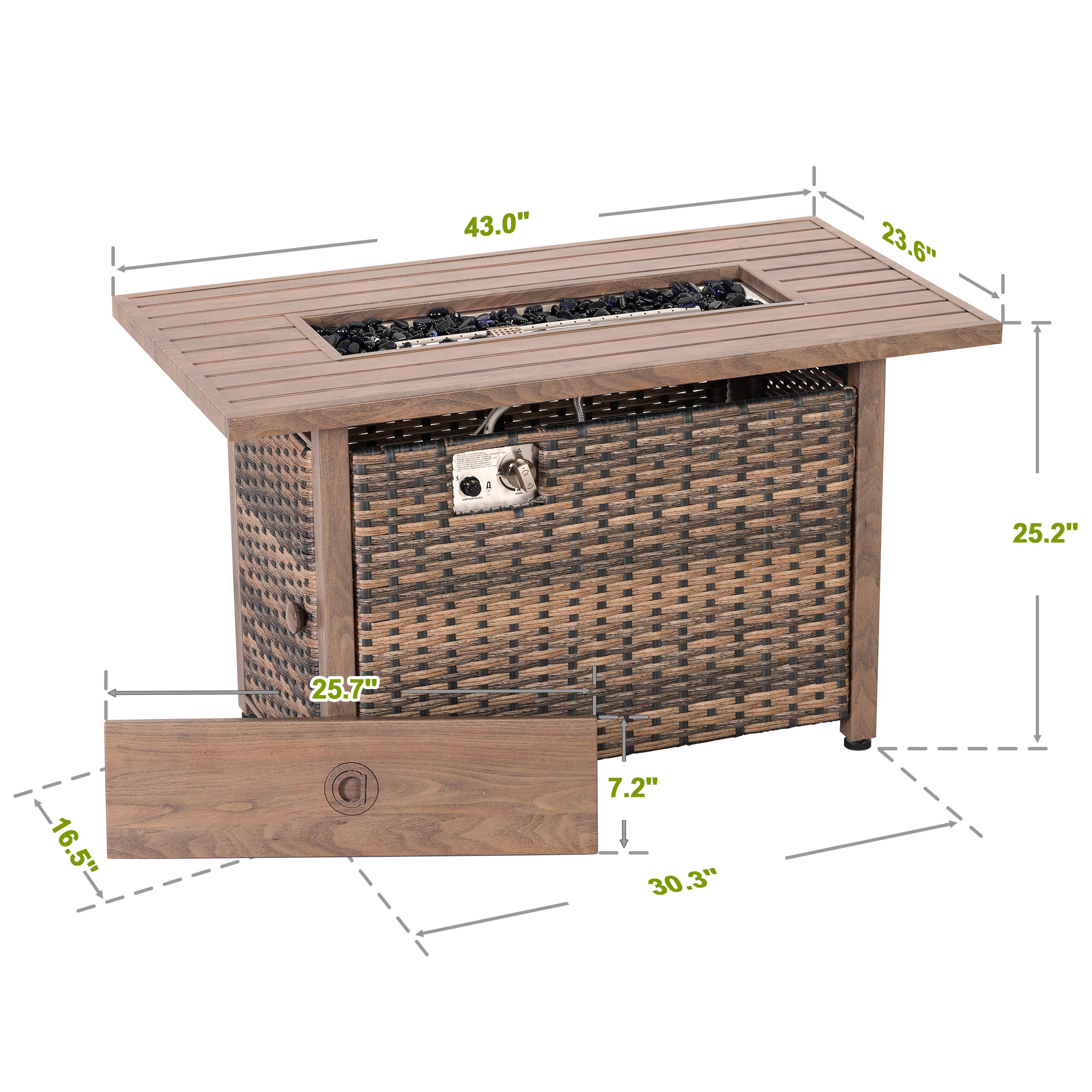 Nuu Garden Outdoor Fire Pit, , large
