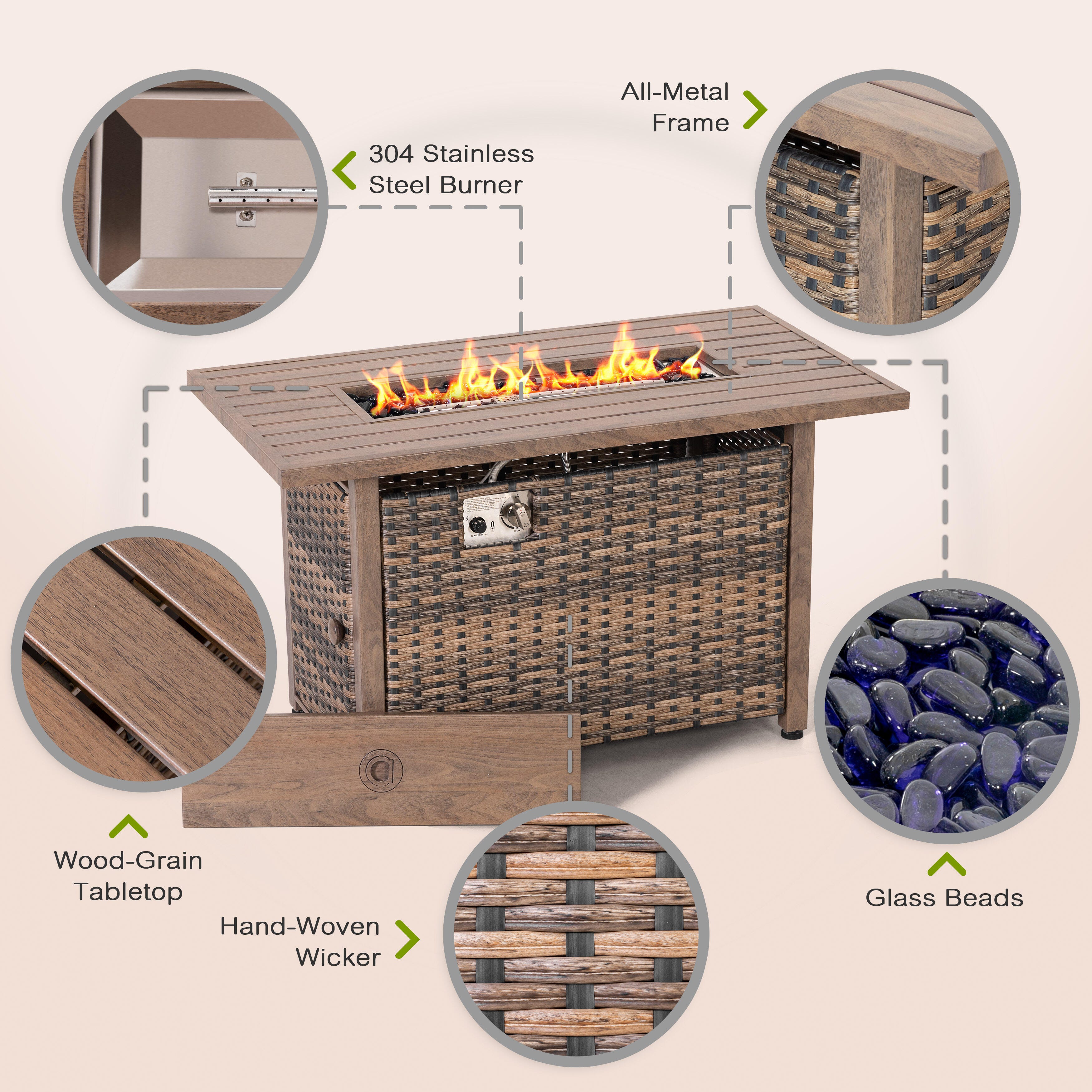 Nuu Garden Outdoor Fire Pit, , large