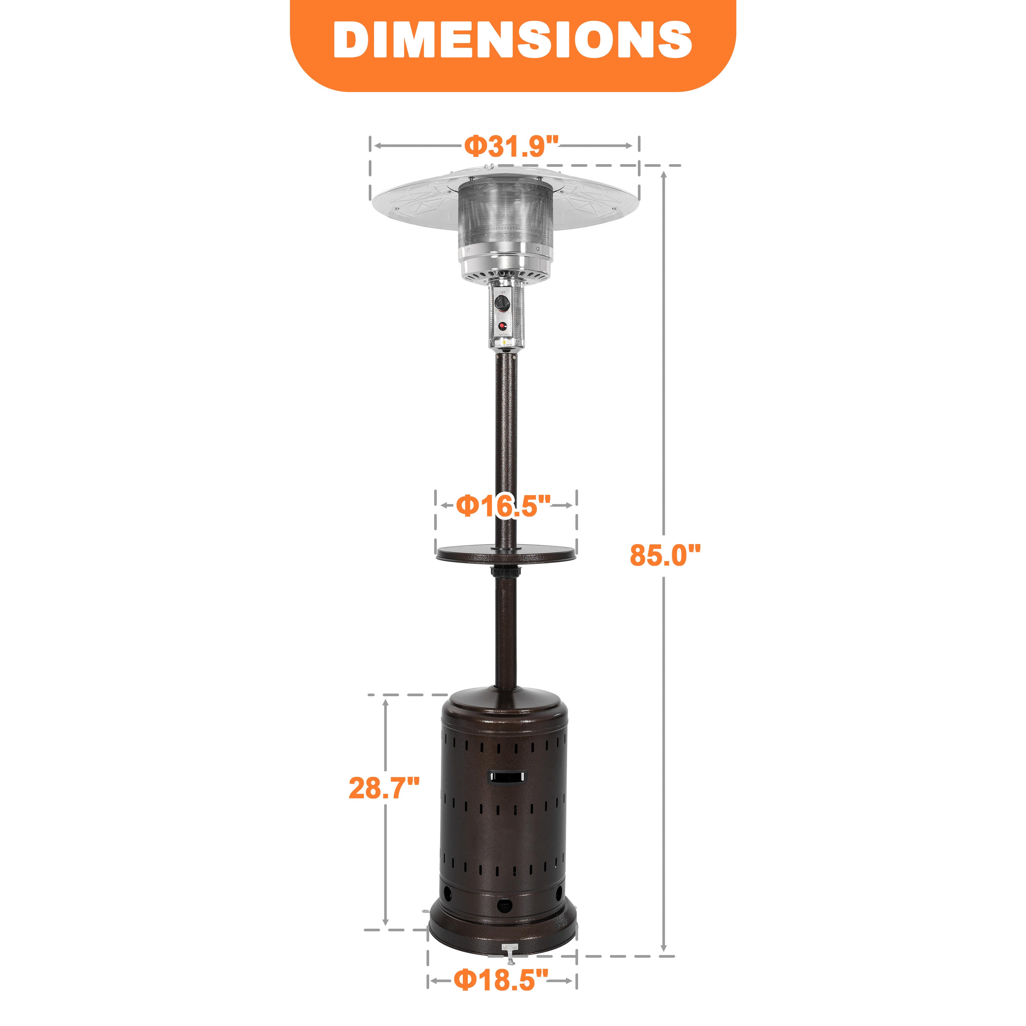 Nuu Garden Outdoor Patio Heater, , large
