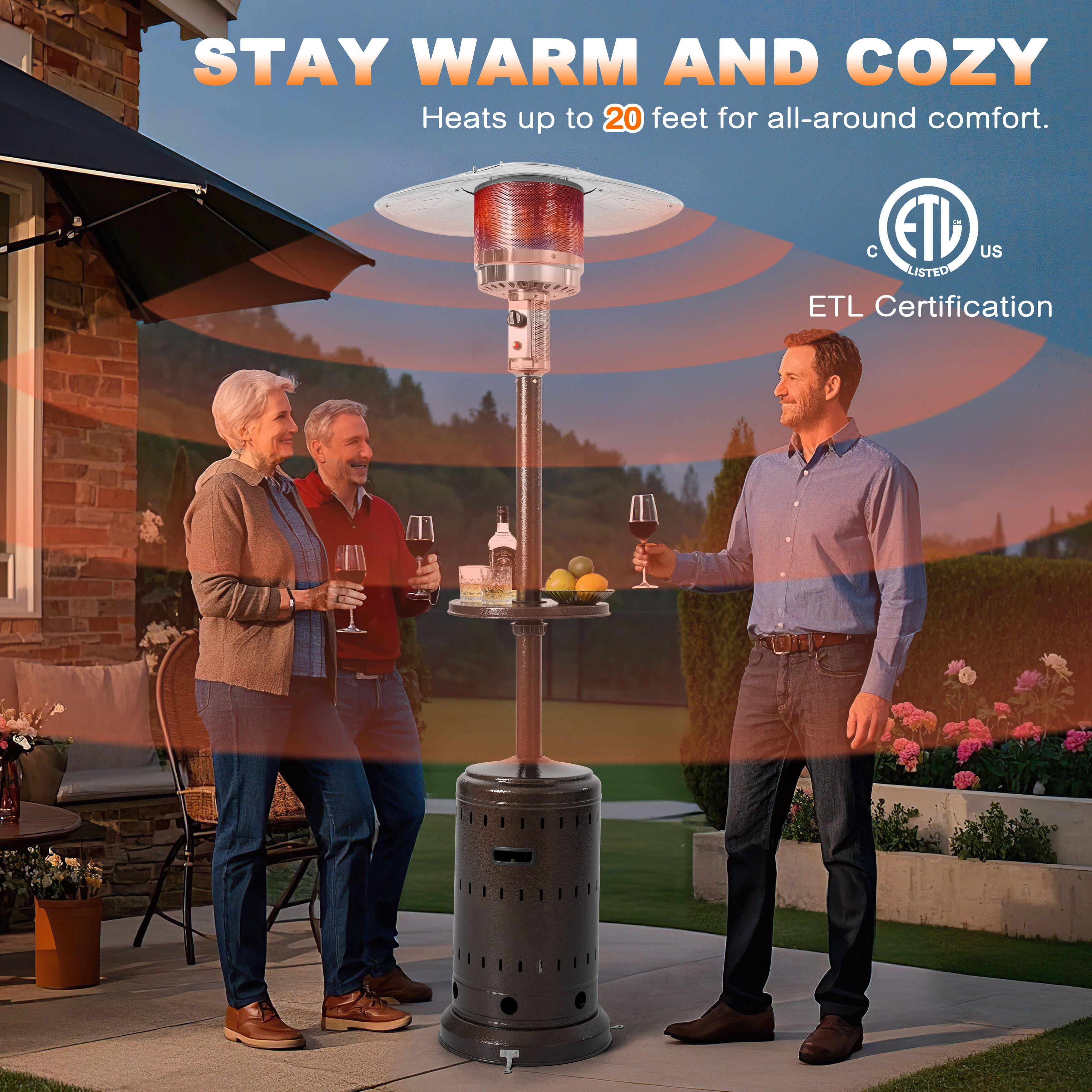 Nuu Garden Outdoor Patio Heater, , large