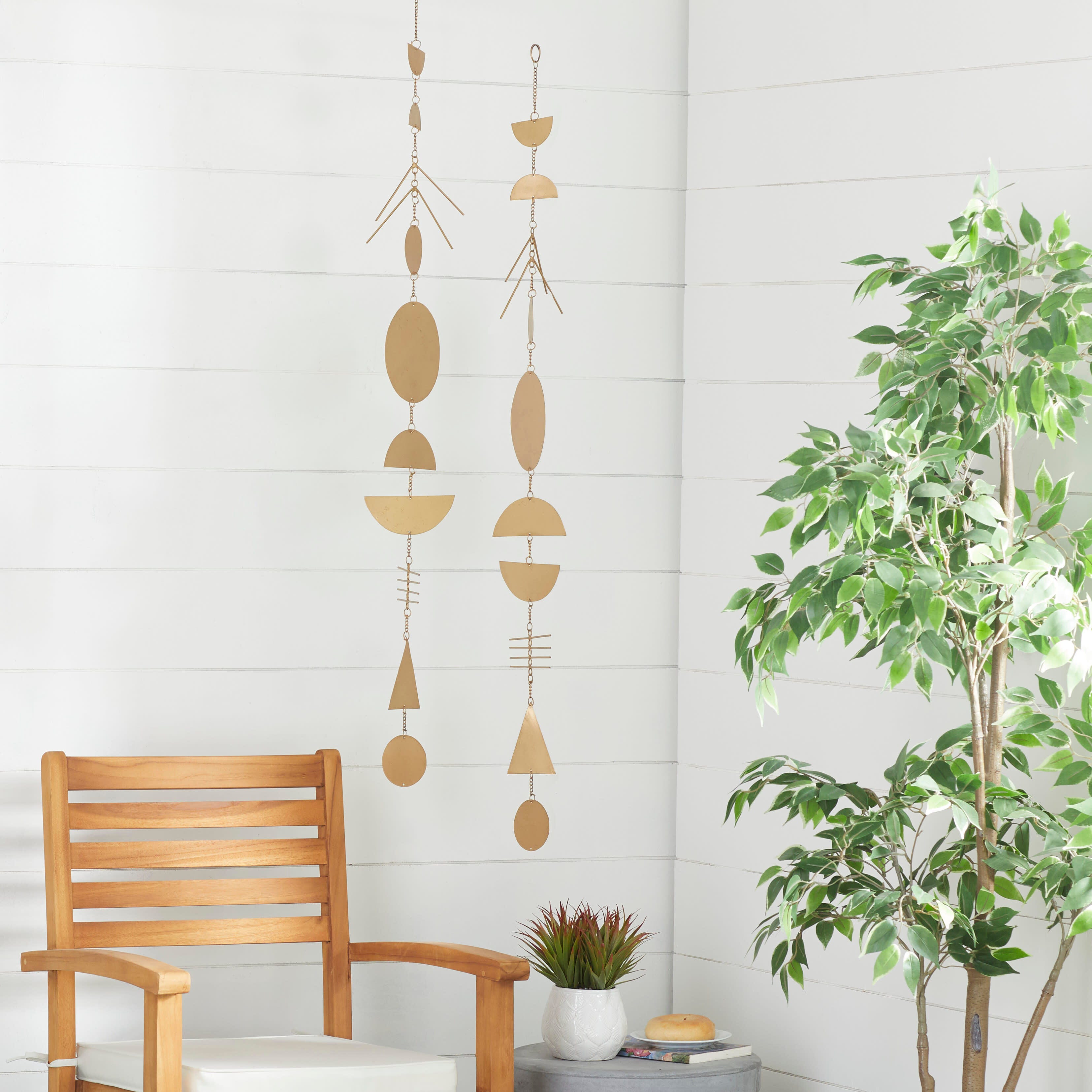 Bayberry Lane Geometric Windchime, , large
