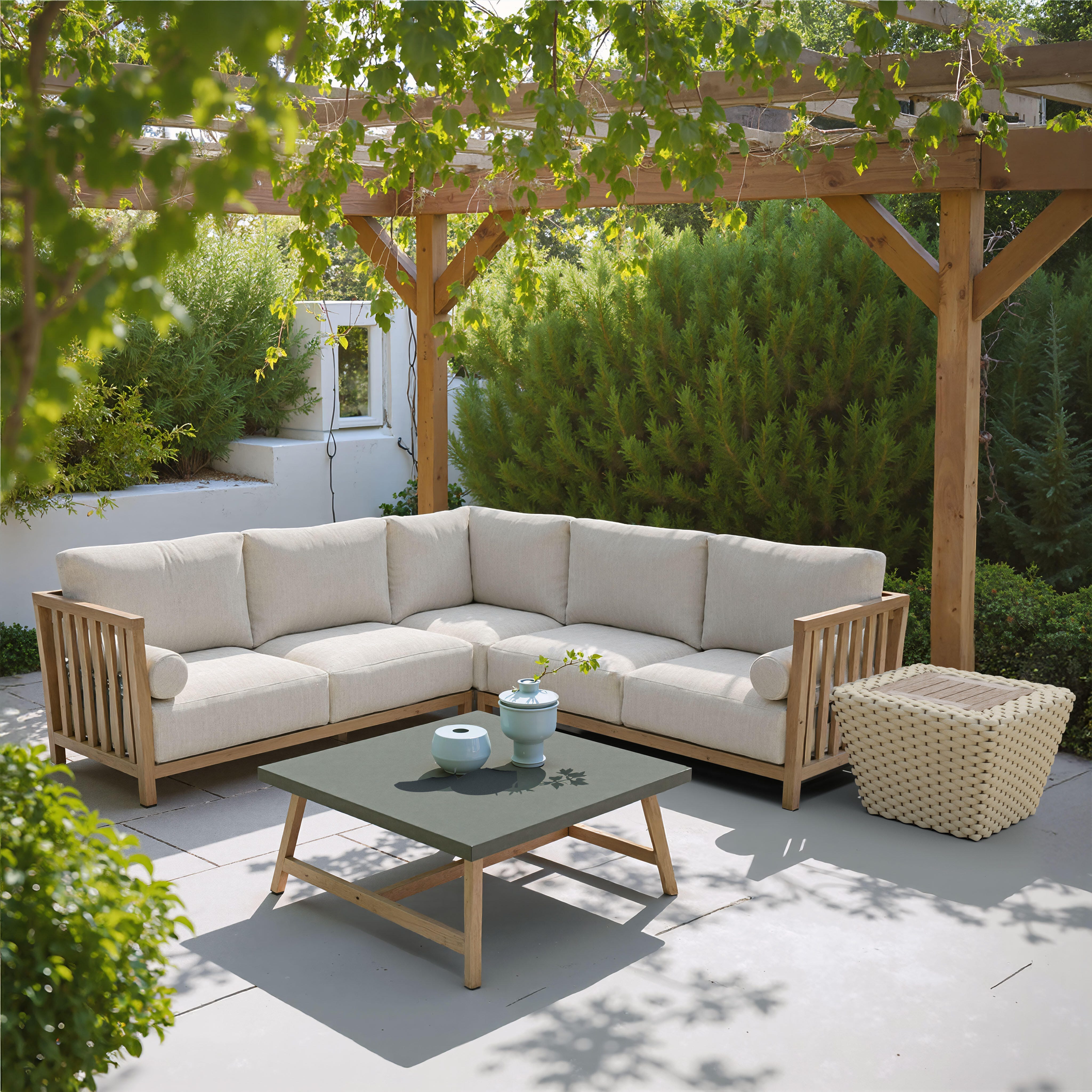 Erika Home Antul Outdoor Coffee Table, , large