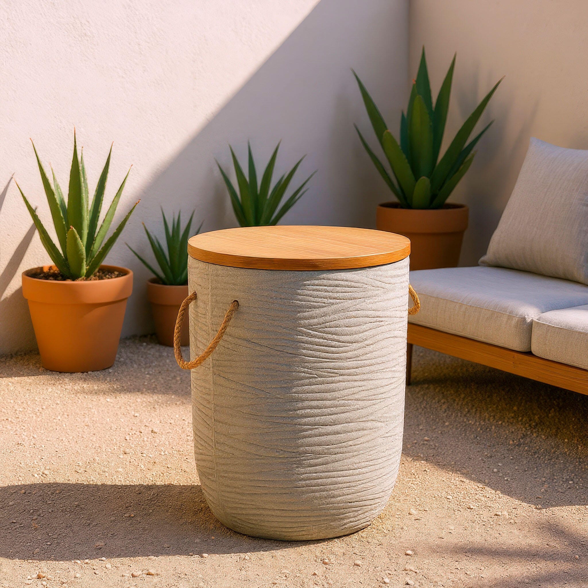 Erika Home Biban Outdoor Side Table, , large